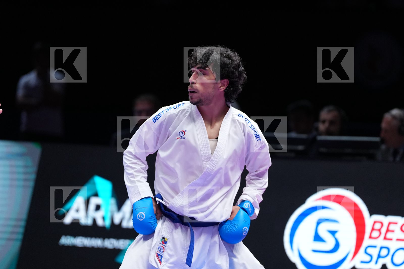 SECKAR SIMON (SLOVAKIA) vs NERSISYAN GOR (ARMENIA) in Male Kumite -84 Kg - Semifinal Bout