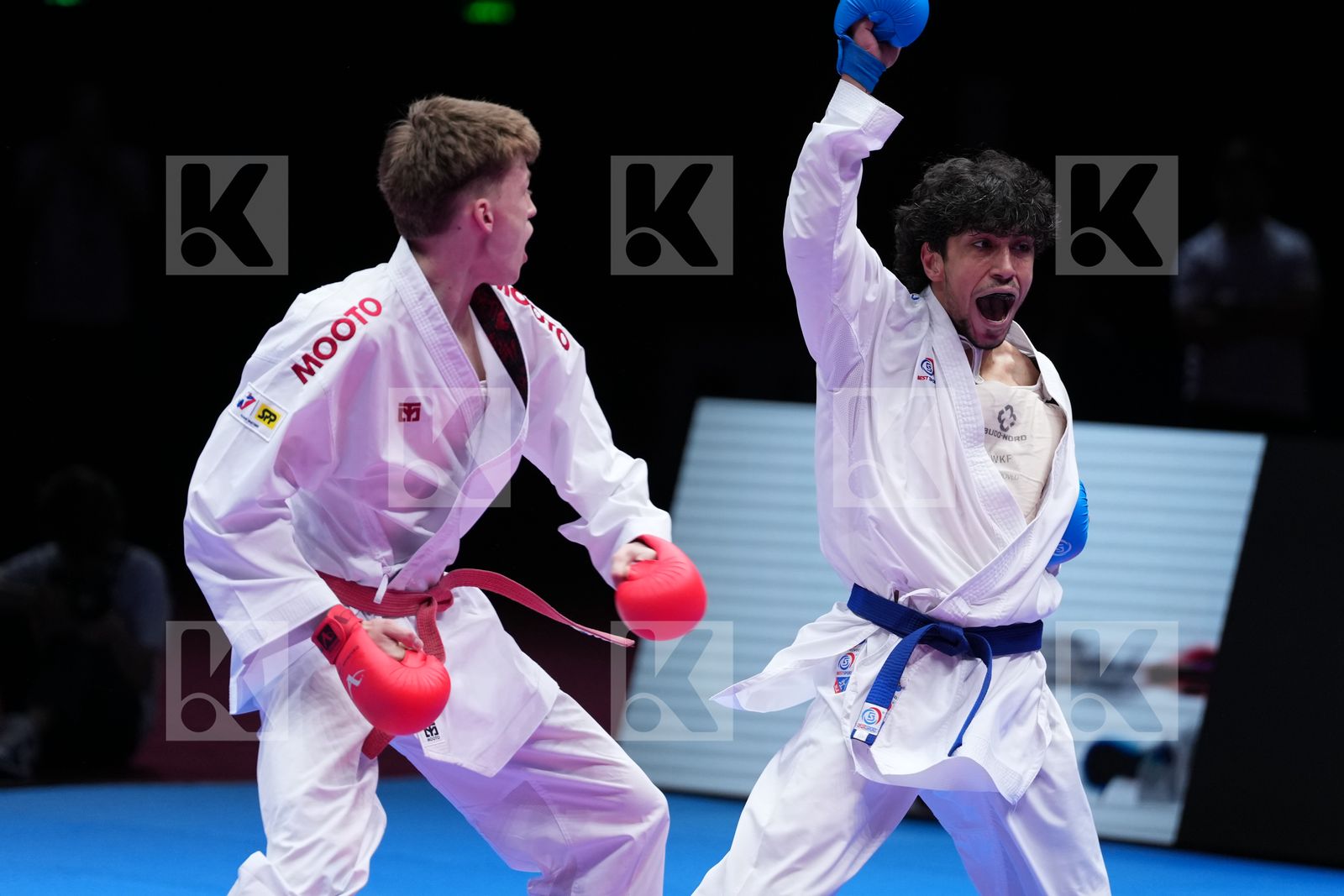 SECKAR SIMON (SLOVAKIA) vs NERSISYAN GOR (ARMENIA) in Male Kumite -84 Kg - Semifinal Bout