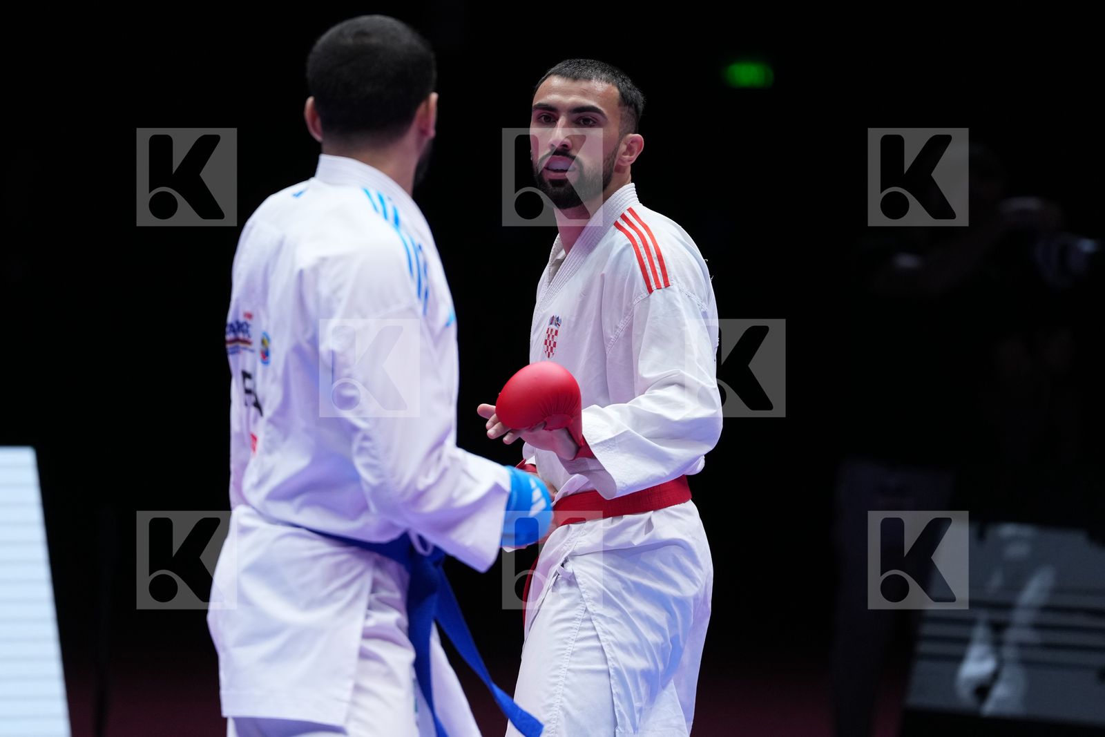 KVESIC ANDJELO (CROATIA) vs FILALI MEHDI (FRANCE) in Male Kumite 84+ Kg - Final Bout