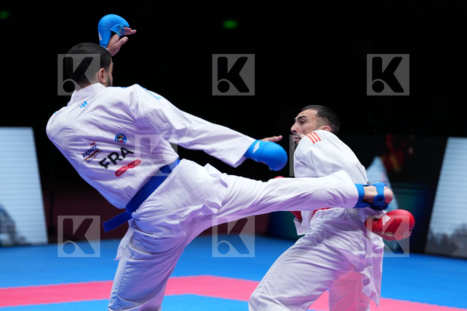 KVESIC ANDJELO (CROATIA) vs FILALI MEHDI (FRANCE) in Male Kumite 84+ Kg - Final Bout