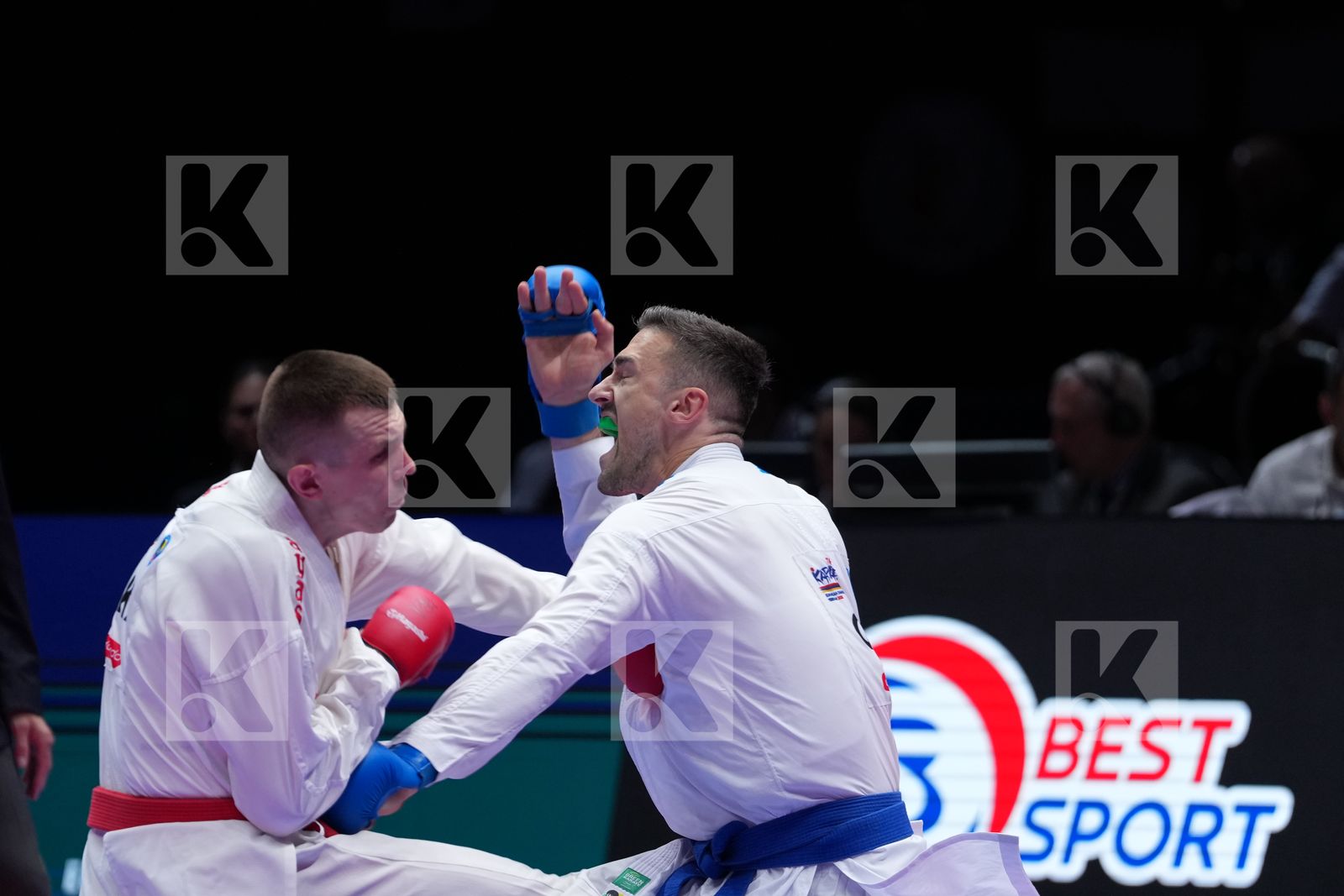 CHOBOTAR VALERII (UKRAINE) vs KVESIC IVAN (CROATIA) in Male Kumite -84 Kg - Final Bout