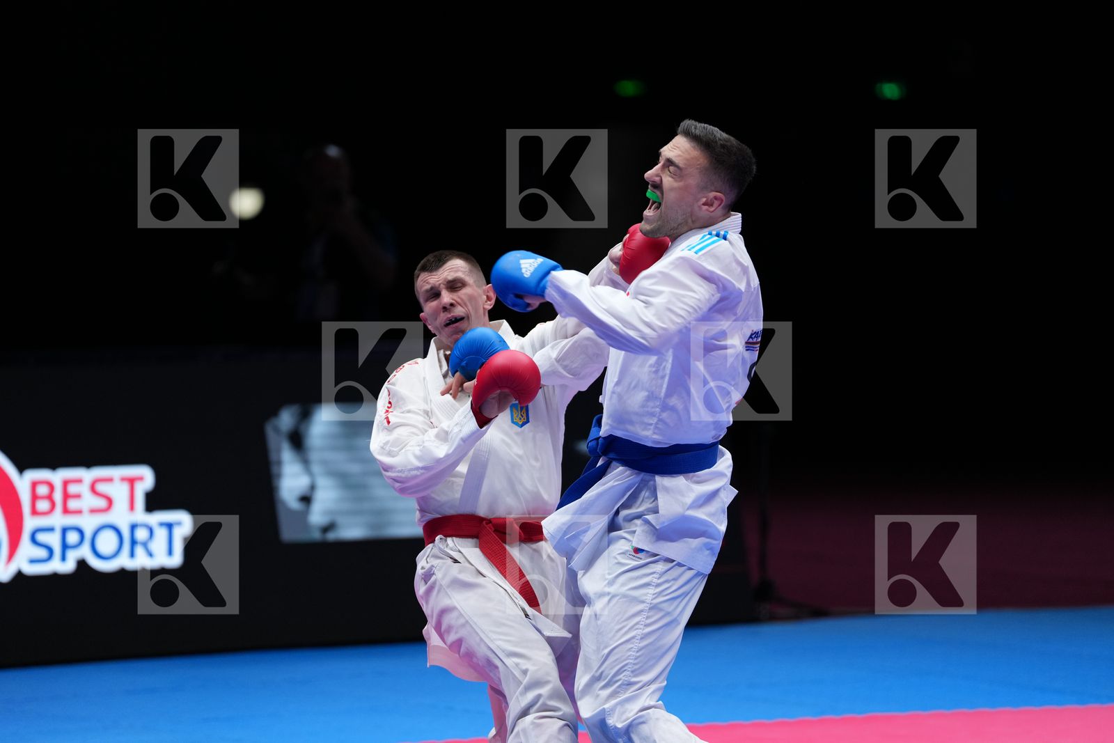 CHOBOTAR VALERII (UKRAINE) vs KVESIC IVAN (CROATIA) in Male Kumite -84 Kg - Final Bout