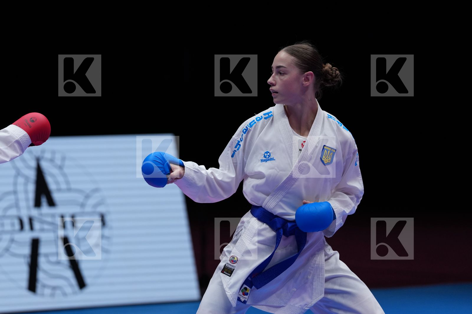 GIRVICA BEATA (LATVIA) vs SHOLOHOVA OLEKSANDRA (UKRAINE) in Female Kumite -61 Kg - Final Bout