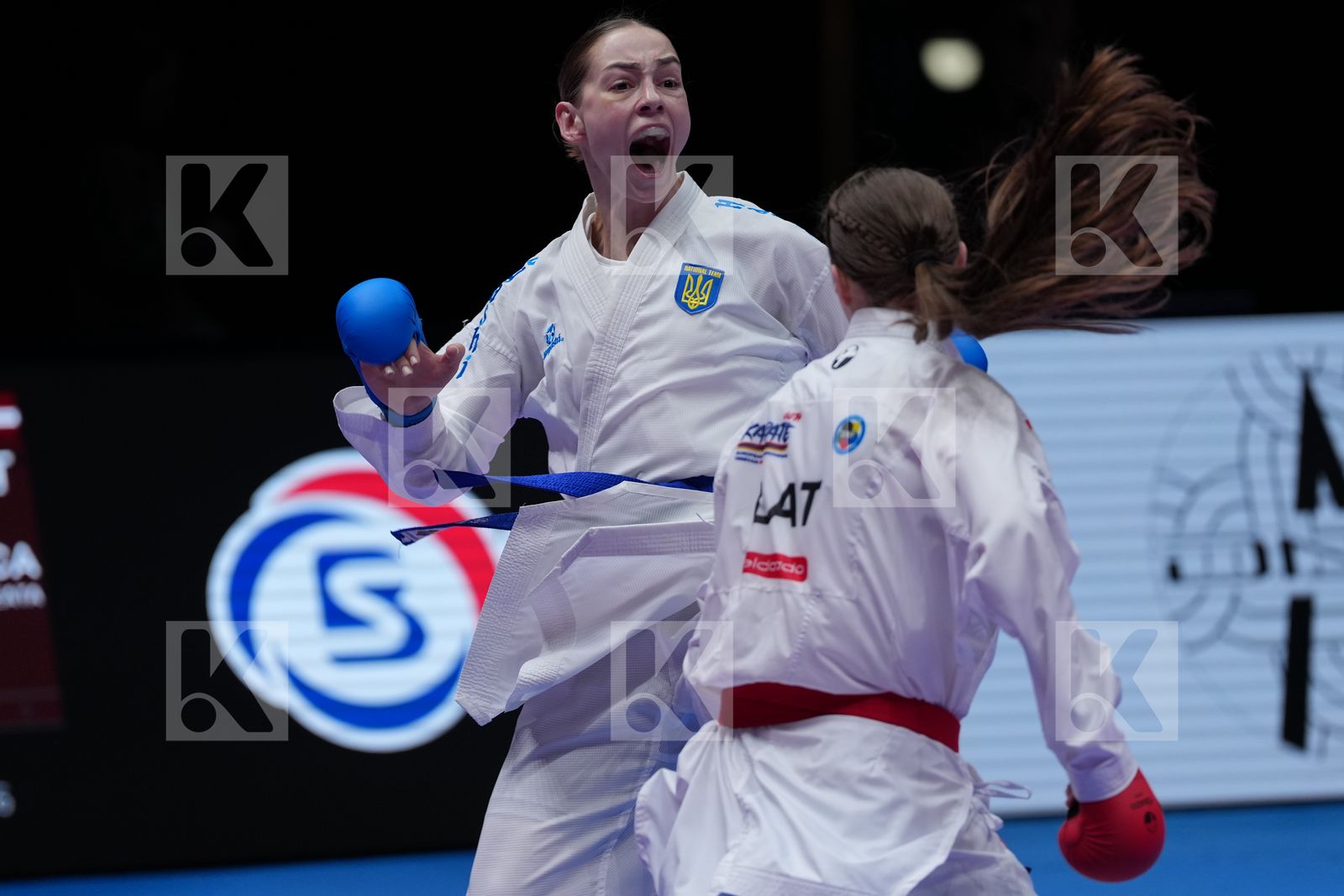 GIRVICA BEATA (LATVIA) vs SHOLOHOVA OLEKSANDRA (UKRAINE) in Female Kumite -61 Kg - Final Bout