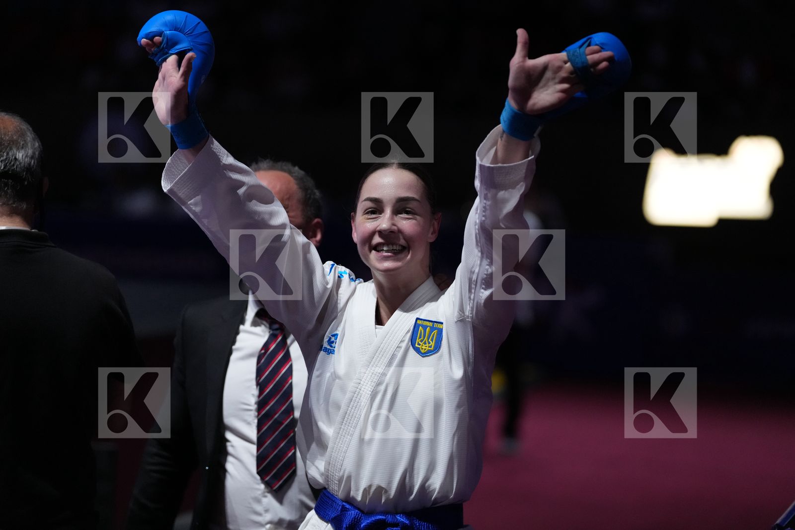 GIRVICA BEATA (LATVIA) vs SHOLOHOVA OLEKSANDRA (UKRAINE) in Female Kumite -61 Kg - Final Bout