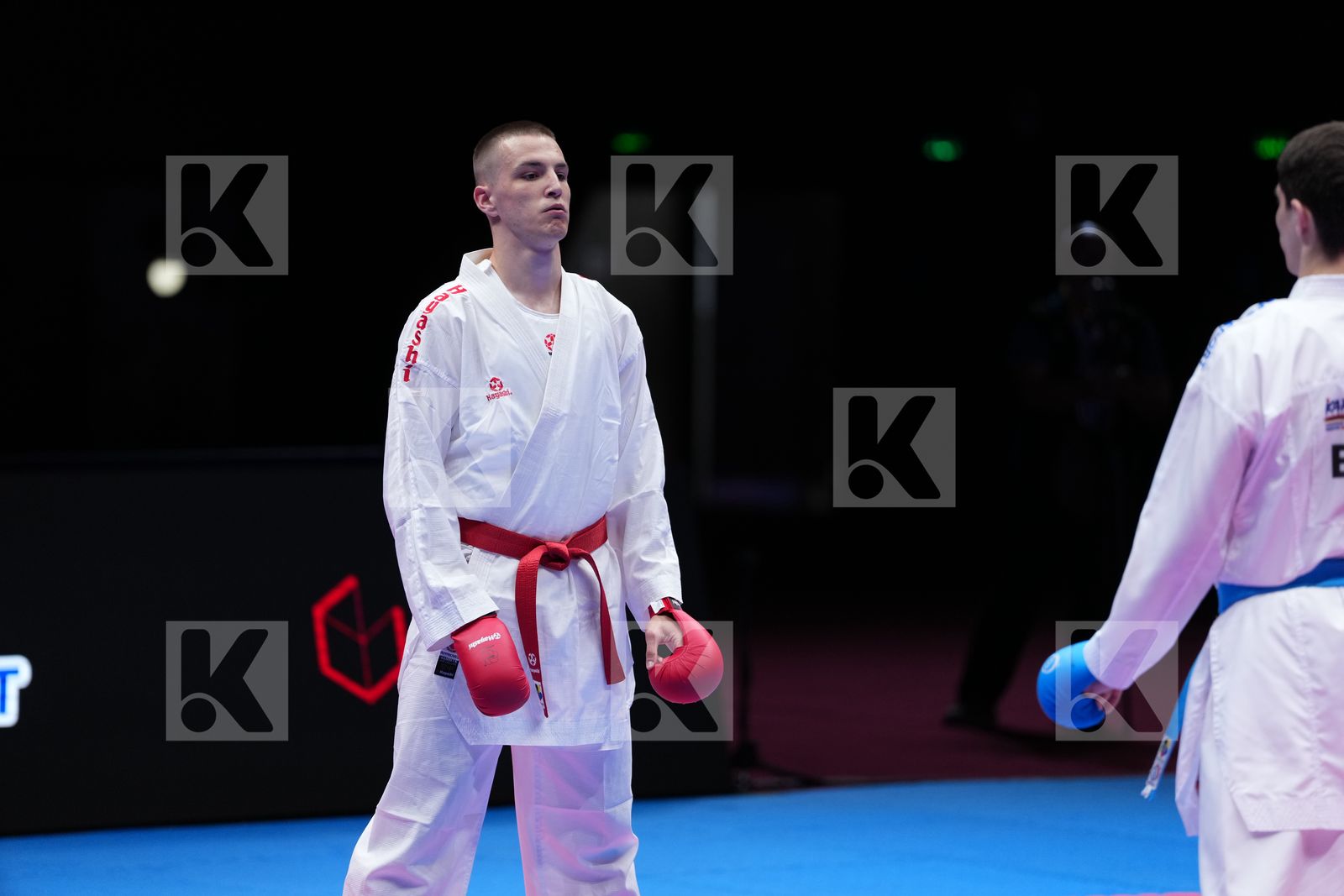 MIKULIC NEMANJA (MONTENEGRO) vs SHARAFUTDINOV ERNEST (EKF-1) in Male Kumite -75 Kg - Final Bout