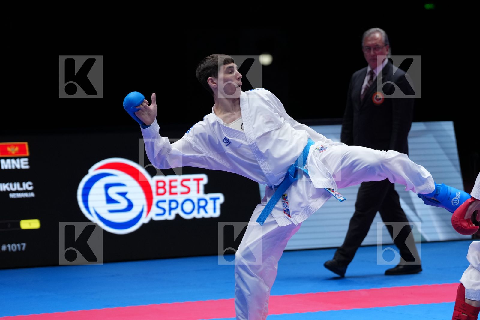 MIKULIC NEMANJA (MONTENEGRO) vs SHARAFUTDINOV ERNEST (EKF-1) in Male Kumite -75 Kg - Final Bout