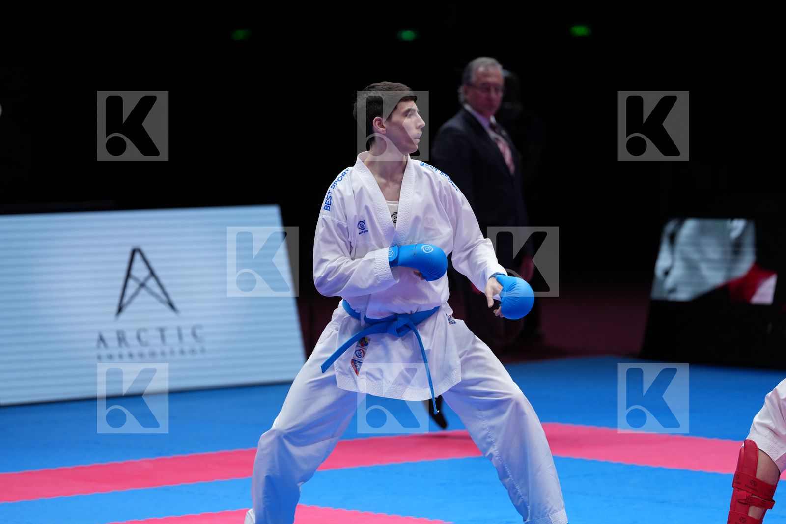 MIKULIC NEMANJA (MONTENEGRO) vs SHARAFUTDINOV ERNEST (EKF-1) in Male Kumite -75 Kg - Final Bout