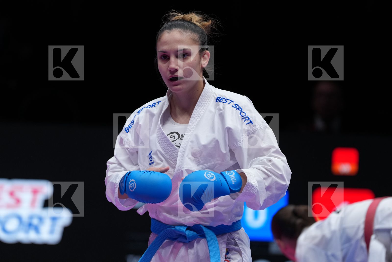 KVASNICOVA NINA (SLOVAKIA) vs GORANOVA IVET (BULGARIA) in Female Kumite -55 Kg - SemiFinal Bout