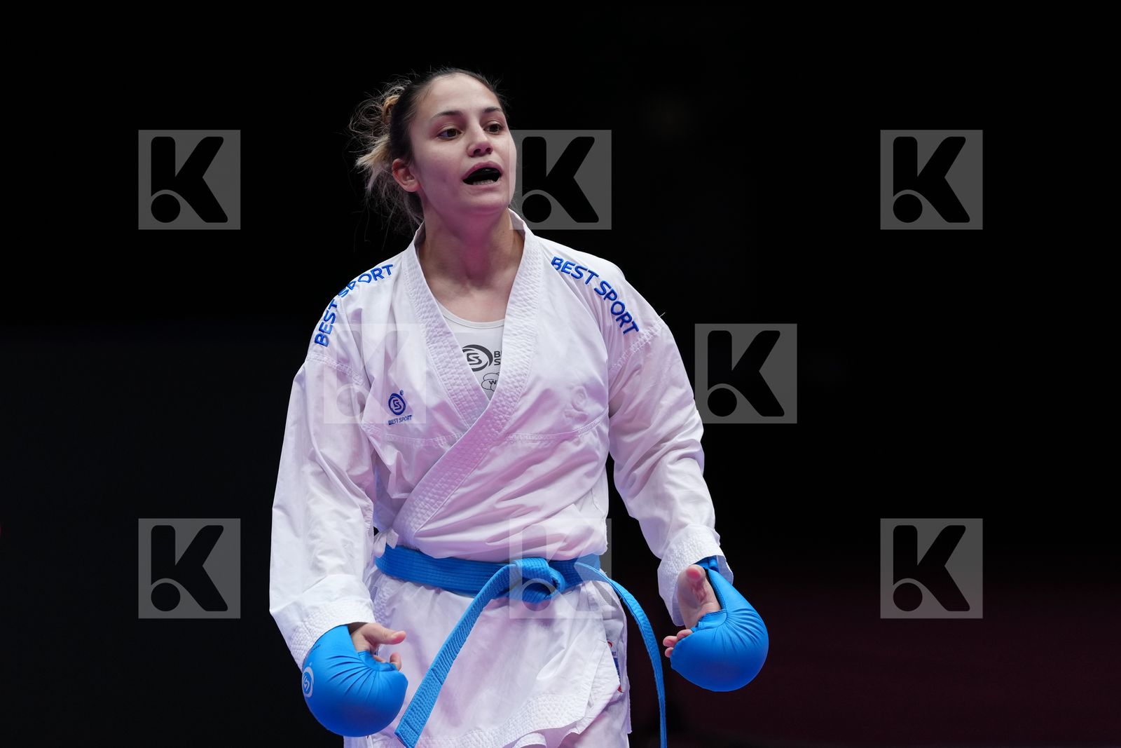 KVASNICOVA NINA (SLOVAKIA) vs GORANOVA IVET (BULGARIA) in Female Kumite -55 Kg - SemiFinal Bout