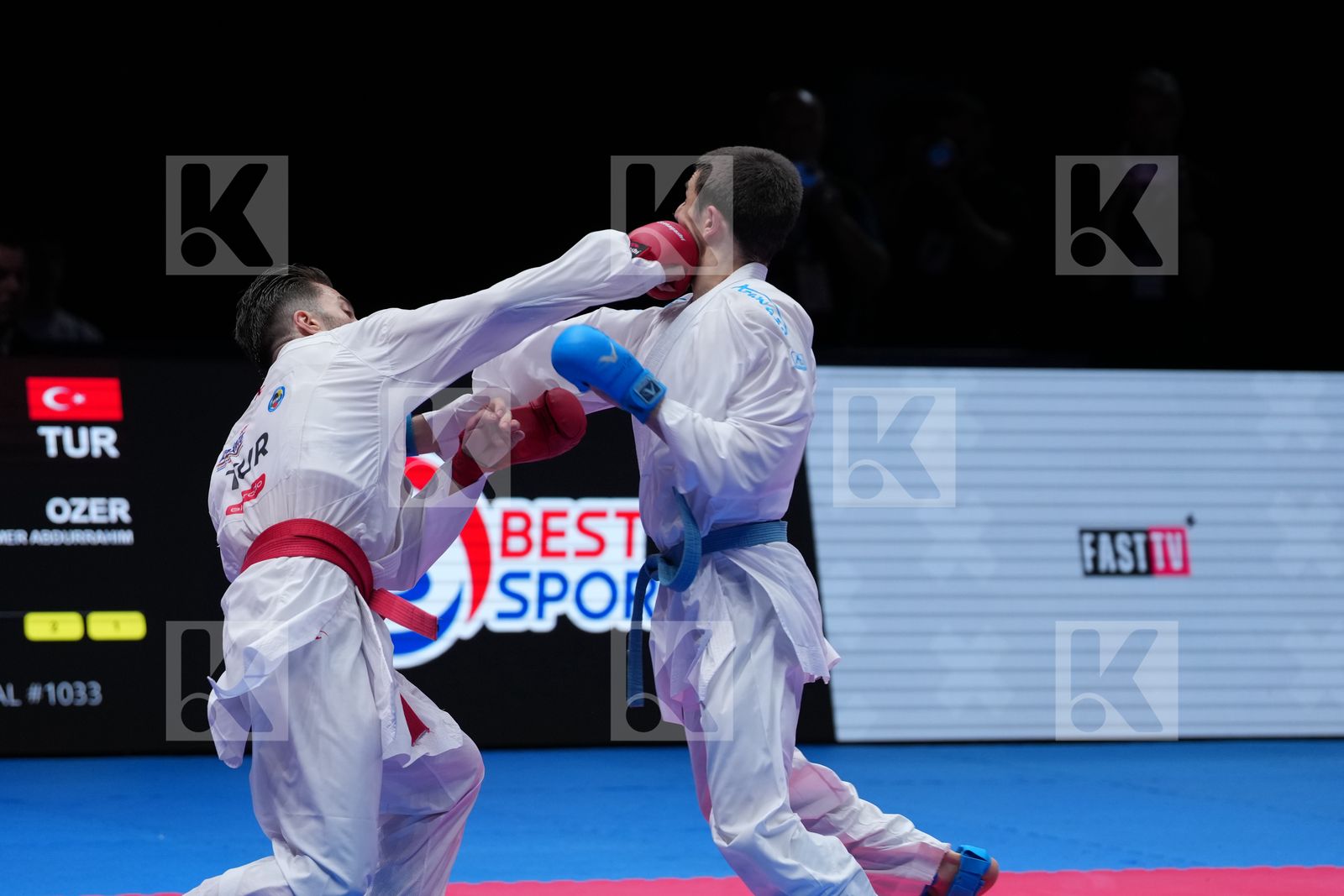 OZER OMER_ABDURRAHIM (TURKIYE) vs OGANNISIAN IURIK (EKF-1) in Male Kumite -67 Kg - Final Bout