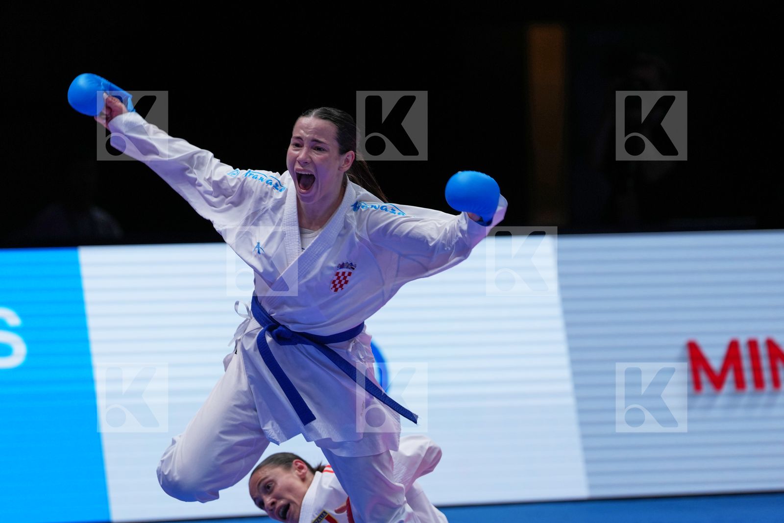 PERFETTO ERMINIA (ITALY) vs SGARDELLI EMA (CROATIA) in Female Kumite -50 Kg - Final Bout