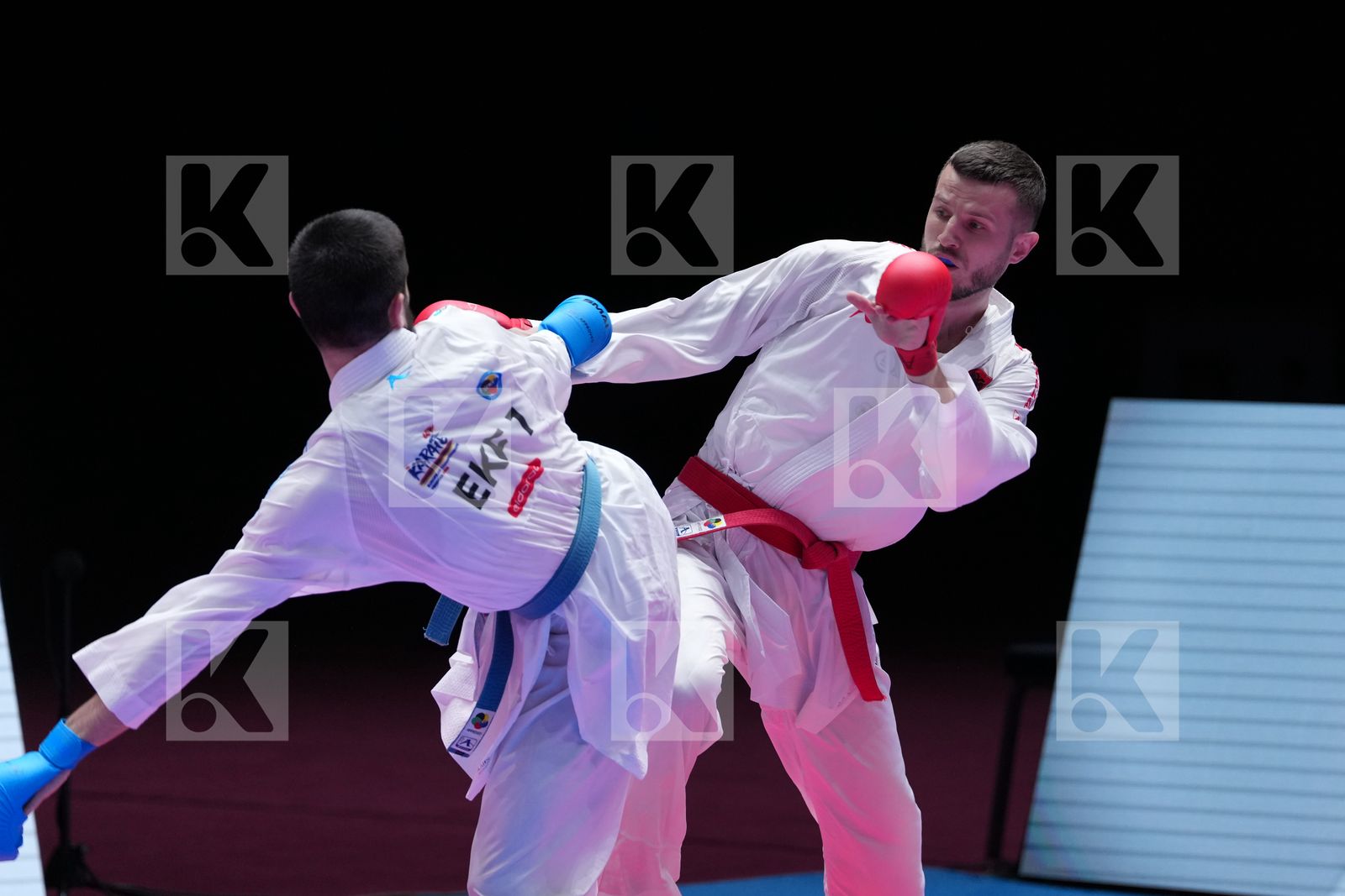 ARIFI ORGES (ALBANIA) vs AKHMEDOV AKHMED (EKF-1) in Male Kumite -60 Kg - Final Bout