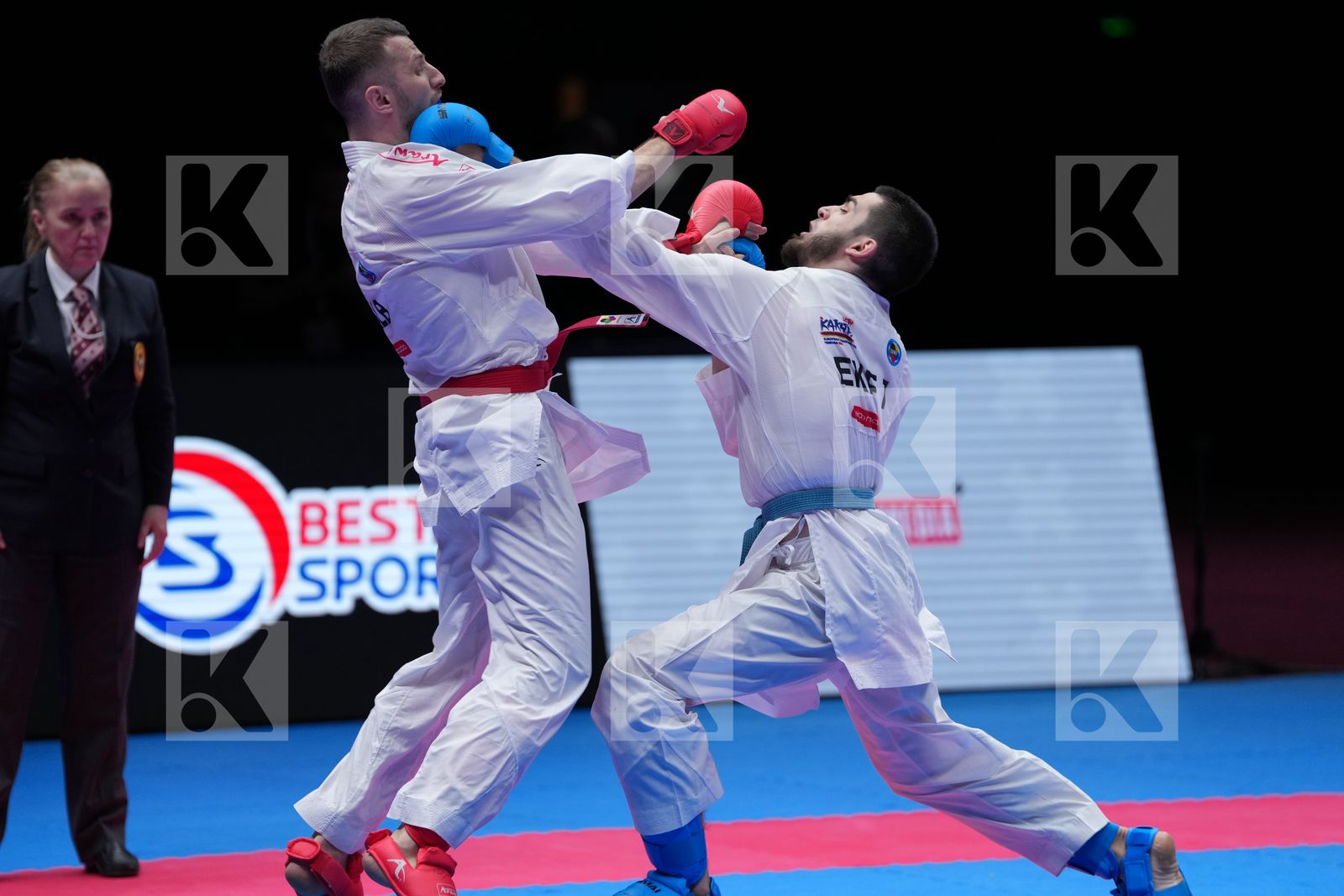 ARIFI ORGES (ALBANIA) vs AKHMEDOV AKHMED (EKF-1) in Male Kumite -60 Kg - Final Bout