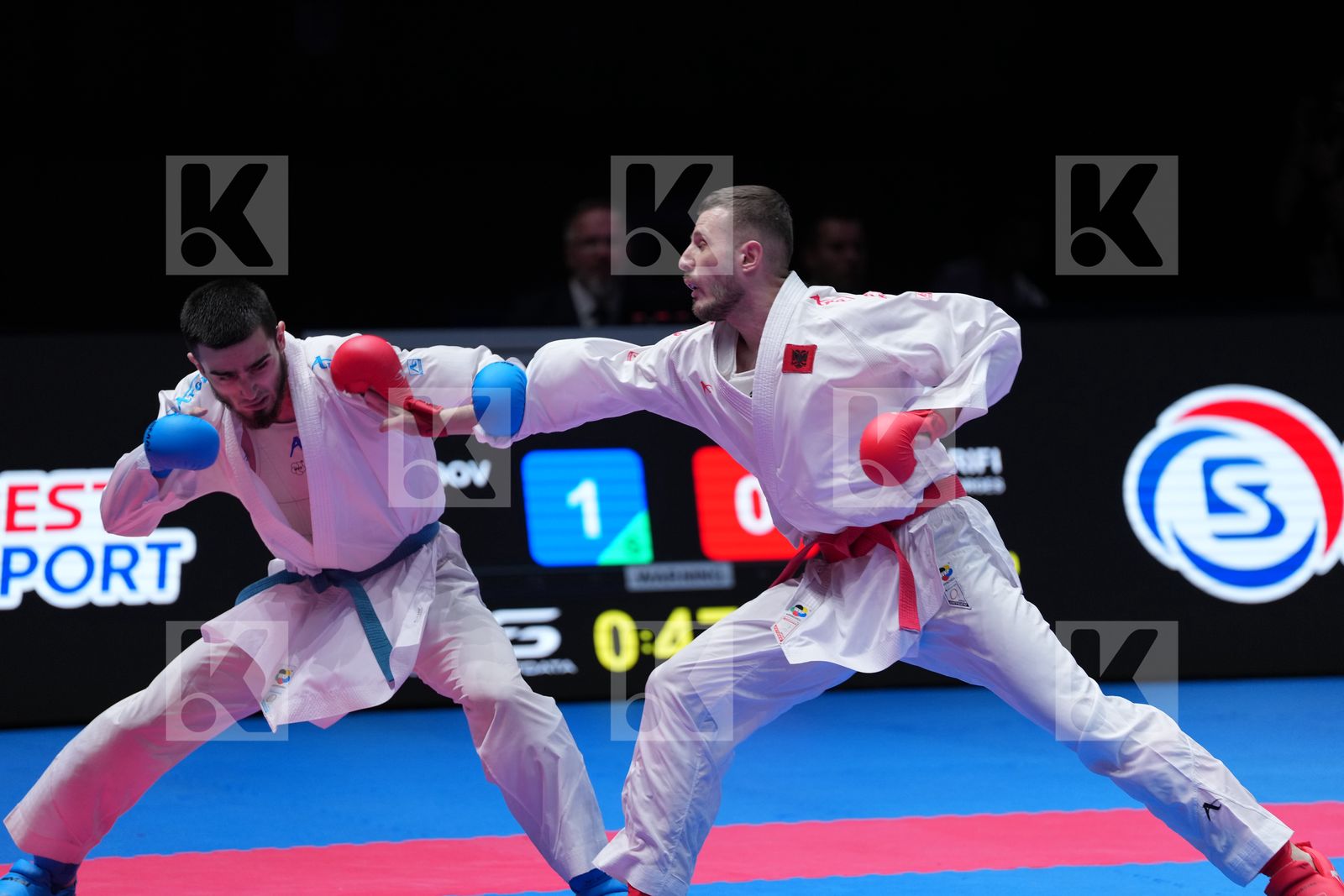 ARIFI ORGES (ALBANIA) vs AKHMEDOV AKHMED (EKF-1) in Male Kumite -60 Kg - Final Bout