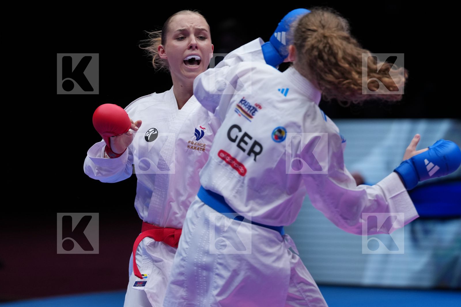 FRANCE vs GERMANY in Team Female Kumite - Final Bout