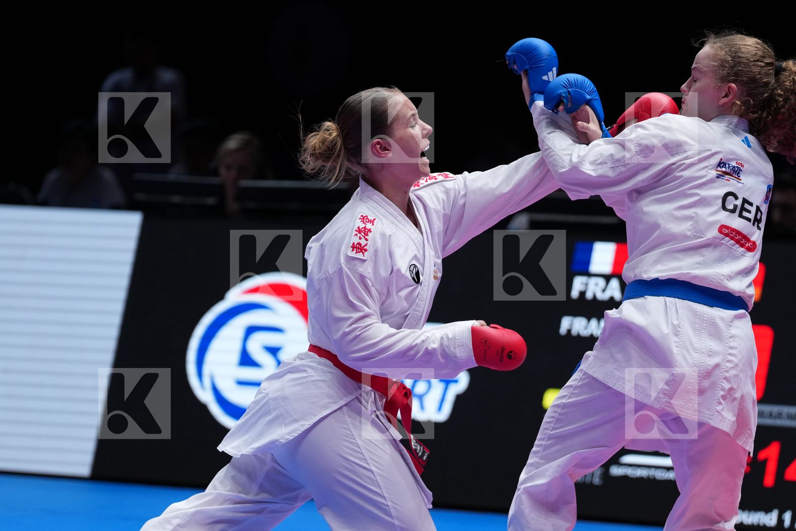 FRANCE vs GERMANY in Team Female Kumite - Final Bout