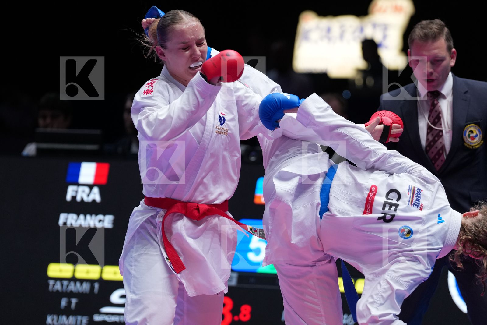 FRANCE vs GERMANY in Team Female Kumite - Final Bout