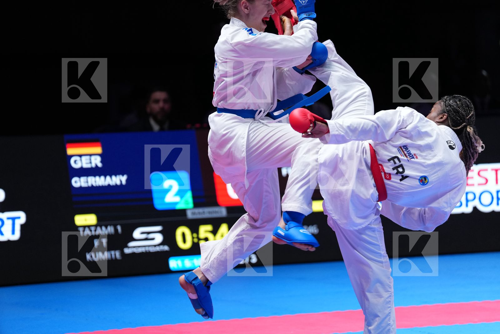 FRANCE vs GERMANY in Team Female Kumite - Final Bout
