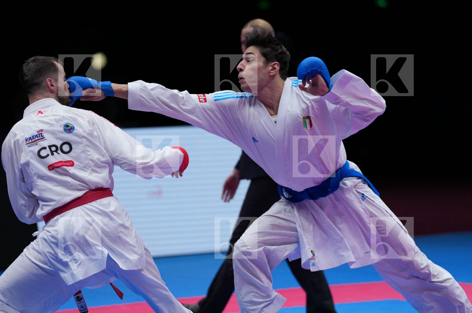 ITALY vs CROATIA in Team Male Kumite - Final Bout