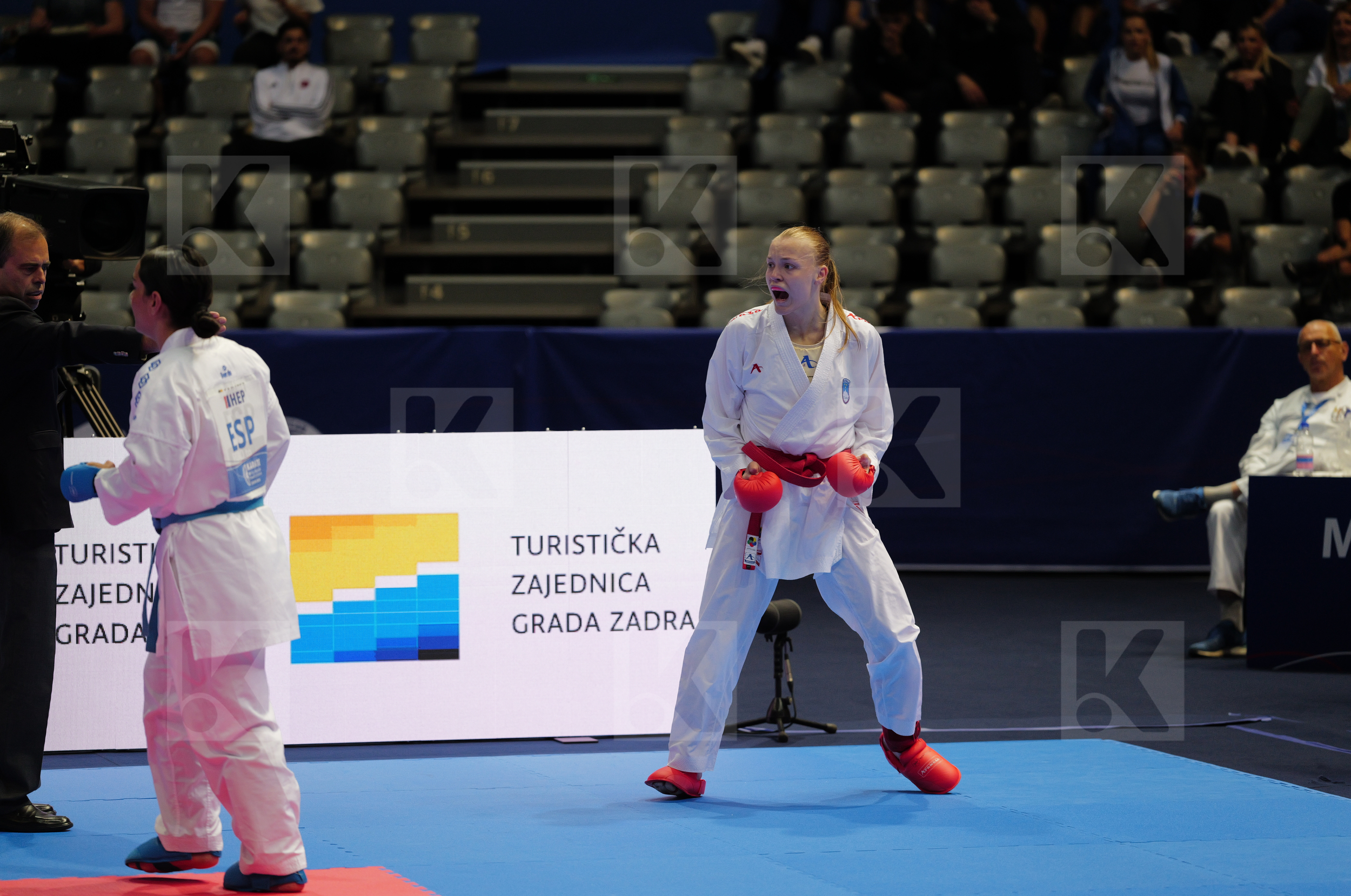 ZIBRET ZALA MARIA (SLOVENIA) vs TORRES GARCIA MARIA (SPAIN) in Female Kumite 68+ Kg - Bronze bout