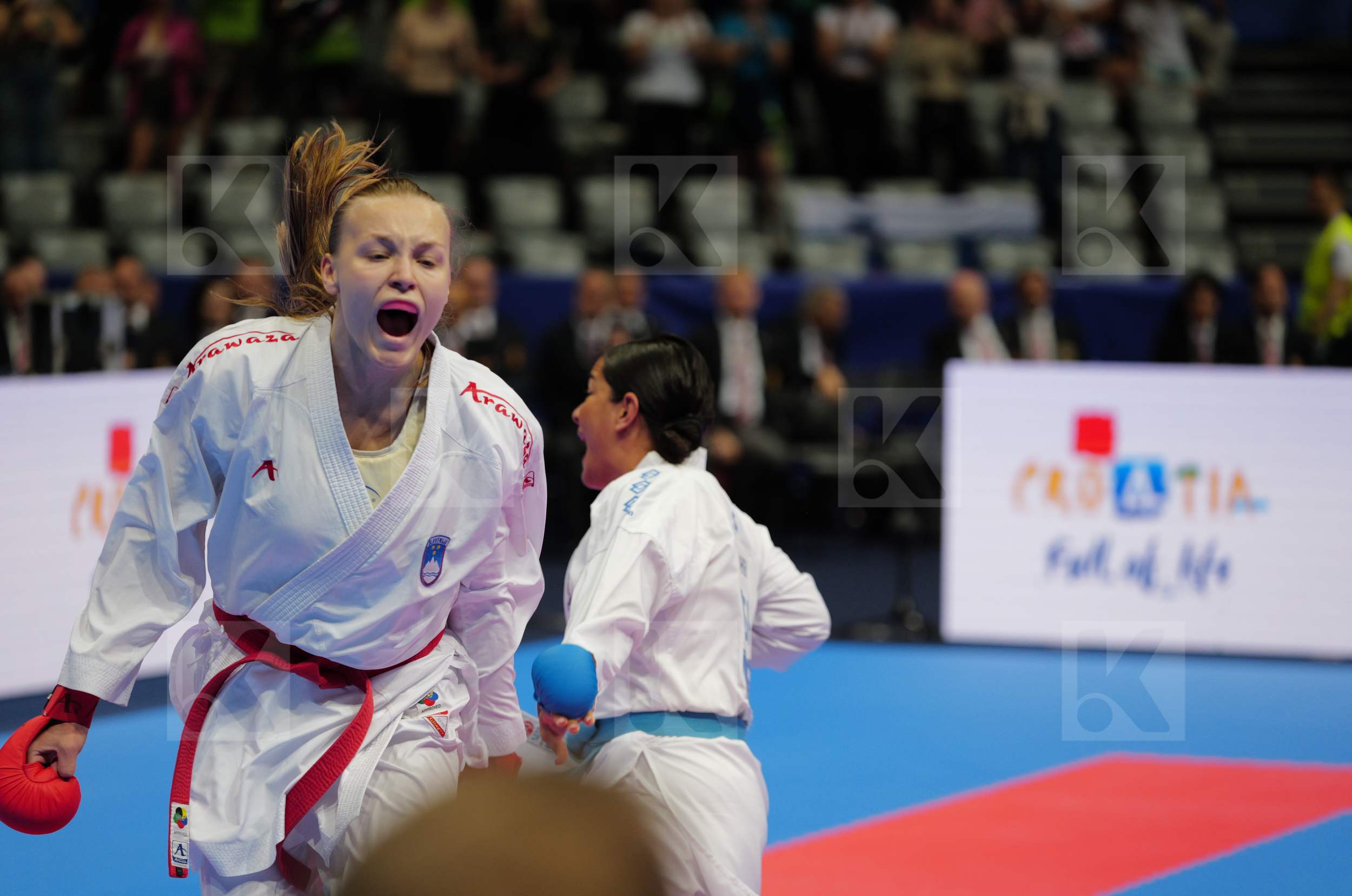 ZIBRET ZALA MARIA (SLOVENIA) vs TORRES GARCIA MARIA (SPAIN) in Female Kumite 68+ Kg - Bronze bout