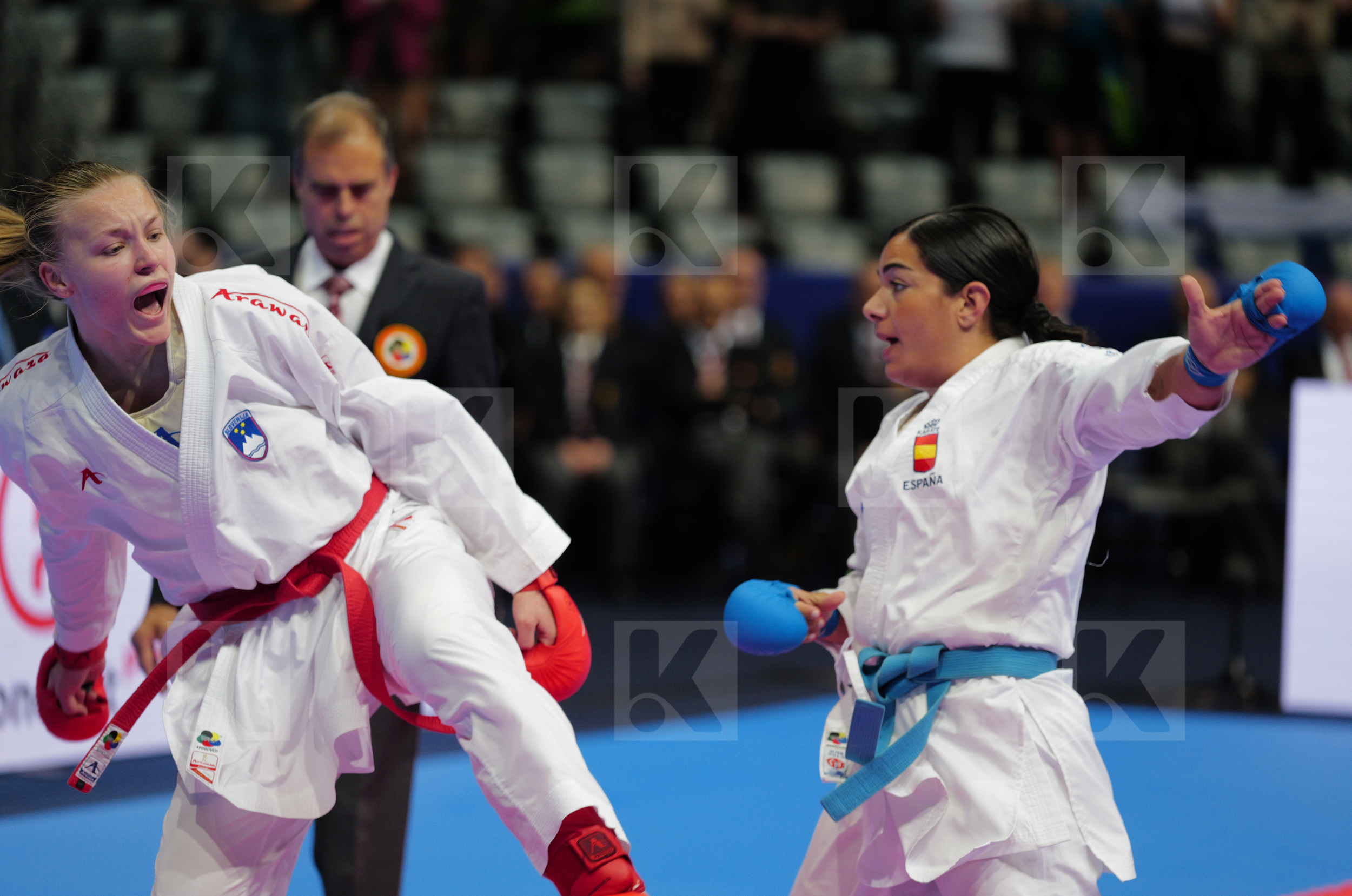ZIBRET ZALA MARIA (SLOVENIA) vs TORRES GARCIA MARIA (SPAIN) in Female Kumite 68+ Kg - Bronze bout