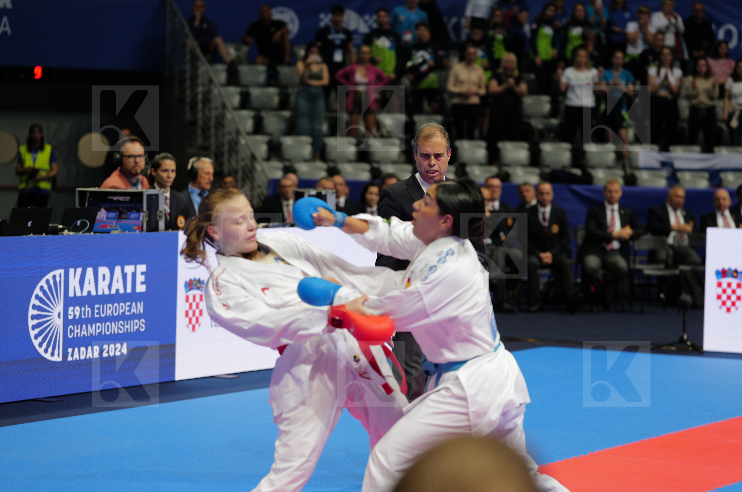 ZIBRET ZALA MARIA (SLOVENIA) vs TORRES GARCIA MARIA (SPAIN) in Female Kumite 68+ Kg - Bronze bout