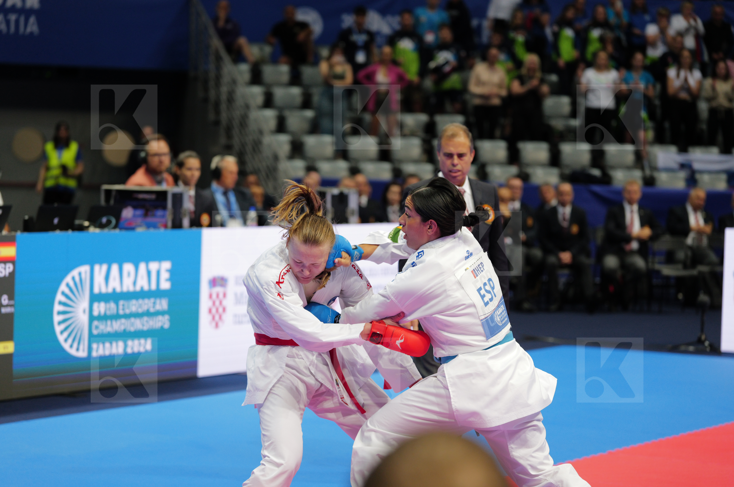 ZIBRET ZALA MARIA (SLOVENIA) vs TORRES GARCIA MARIA (SPAIN) in Female Kumite 68+ Kg - Bronze bout