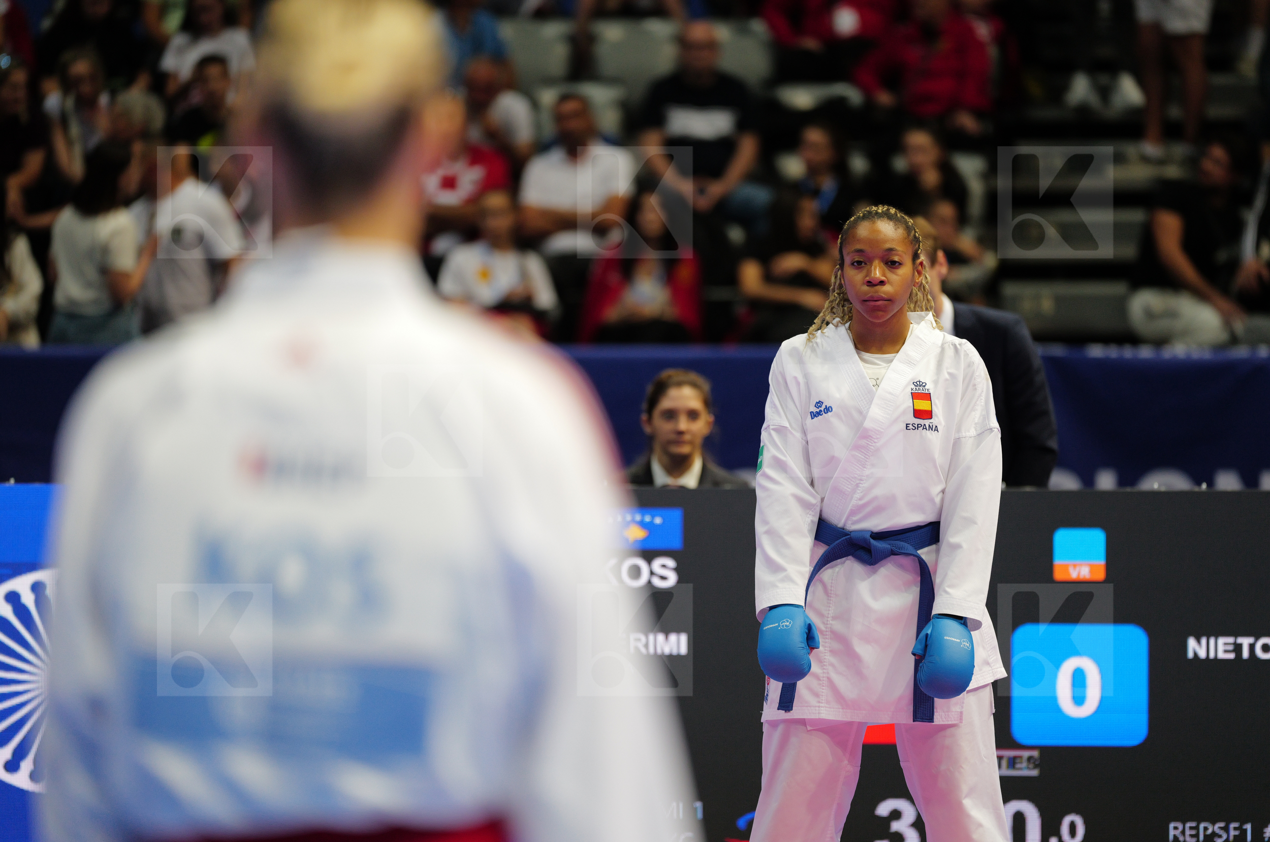 QERIMI VLERA (KOSOVO) vs NIETO MEJIAS MARIA ISABEL (SPAIN) in Female Kumite -68 Kg - Bronze bout
