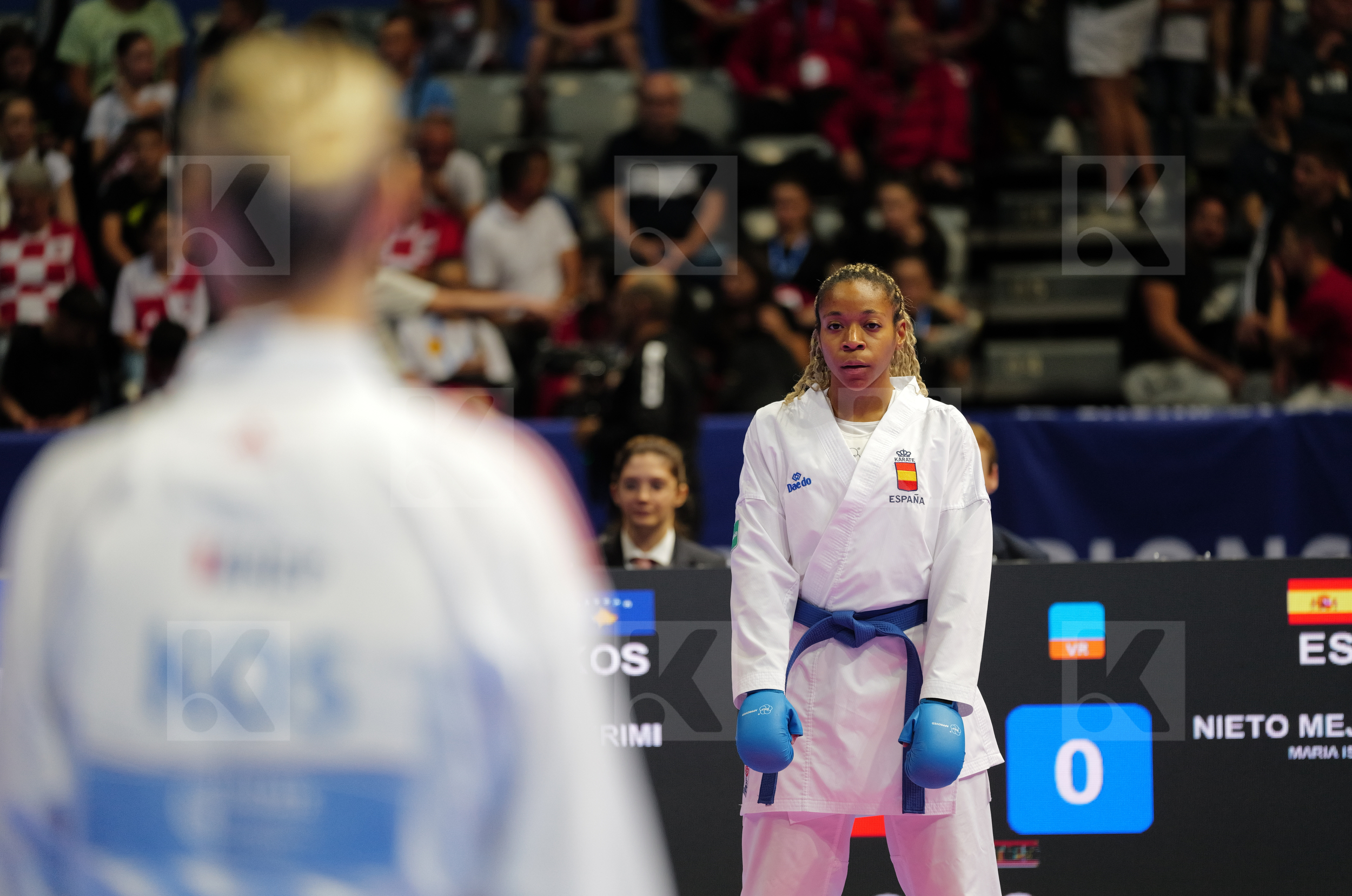 QERIMI VLERA (KOSOVO) vs NIETO MEJIAS MARIA ISABEL (SPAIN) in Female Kumite -68 Kg - Bronze bout