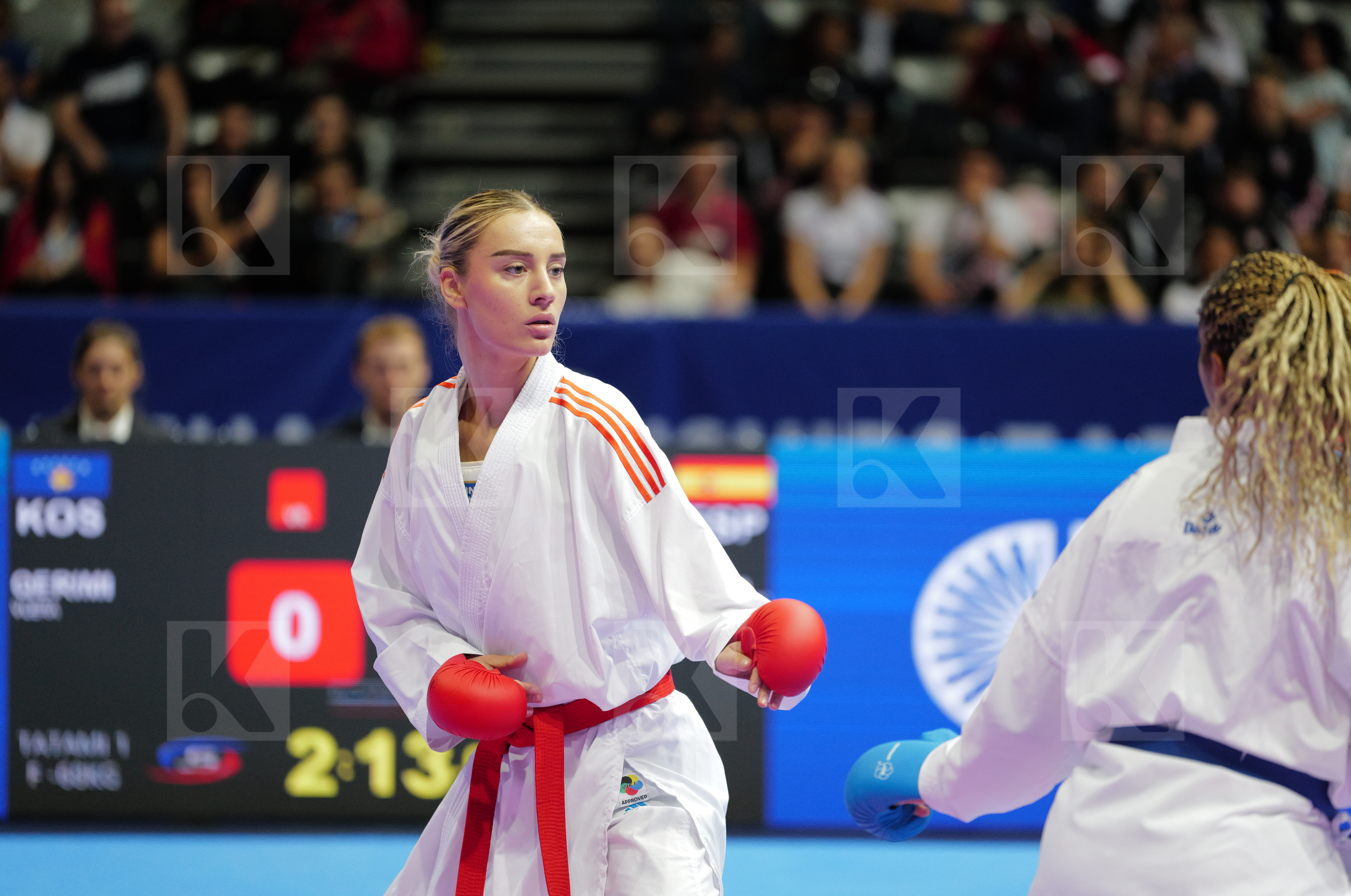 QERIMI VLERA (KOSOVO) vs NIETO MEJIAS MARIA ISABEL (SPAIN) in Female Kumite -68 Kg - Bronze bout
