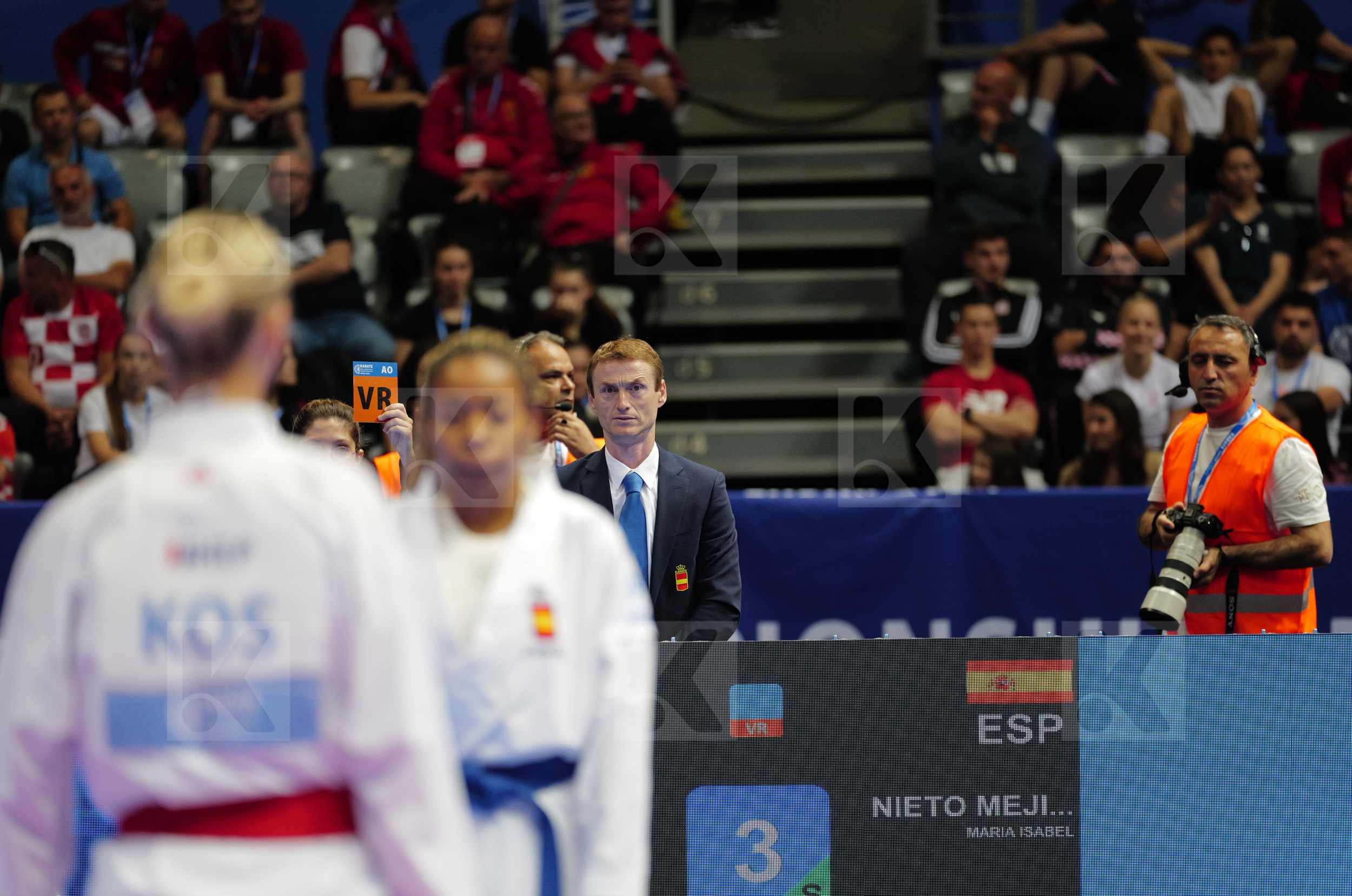 QERIMI VLERA (KOSOVO) vs NIETO MEJIAS MARIA ISABEL (SPAIN) in Female Kumite -68 Kg - Bronze bout