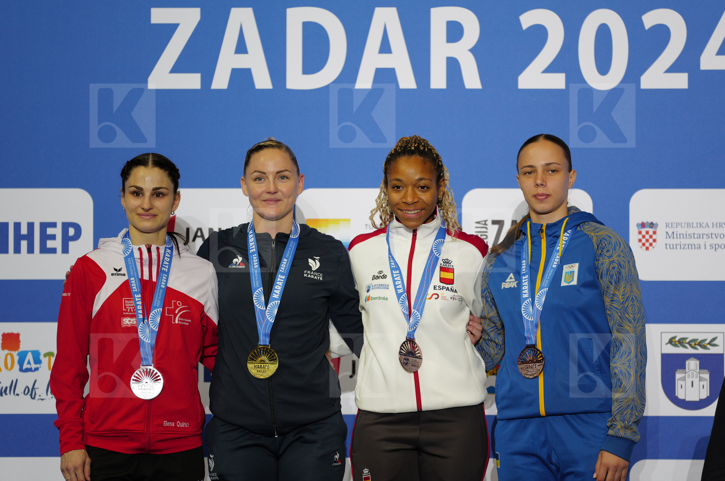 in Male Kumite -84 Kg - Podium ceremony