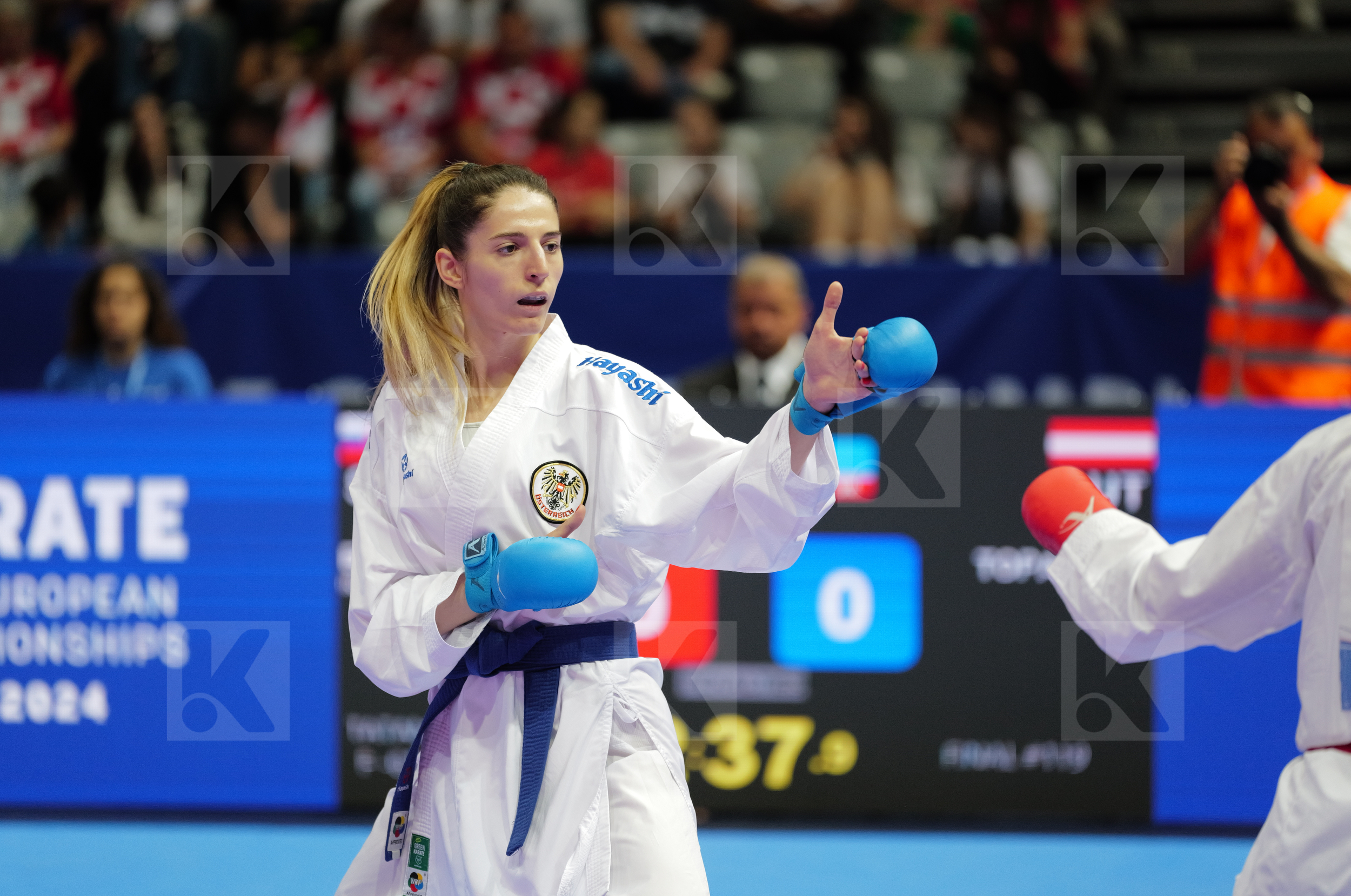 BAKOS SUCHANKOVA INGRIDA (SLOVAKIA) vs TOPALOVIC LEJLA (AUSTRIA) in Female Kumite -61 Kg - Final bout