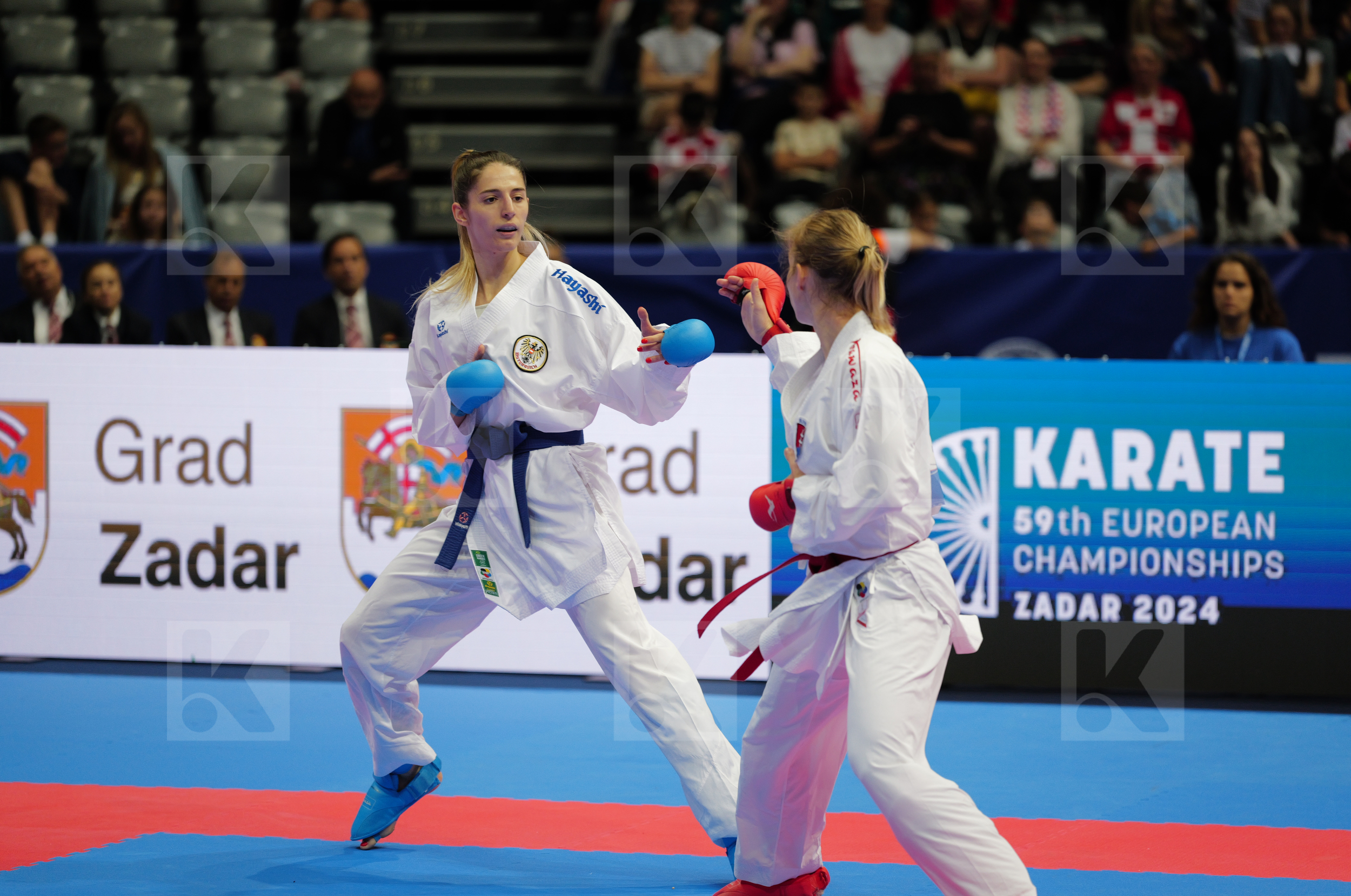 BAKOS SUCHANKOVA INGRIDA (SLOVAKIA) vs TOPALOVIC LEJLA (AUSTRIA) in Female Kumite -61 Kg - Final bout