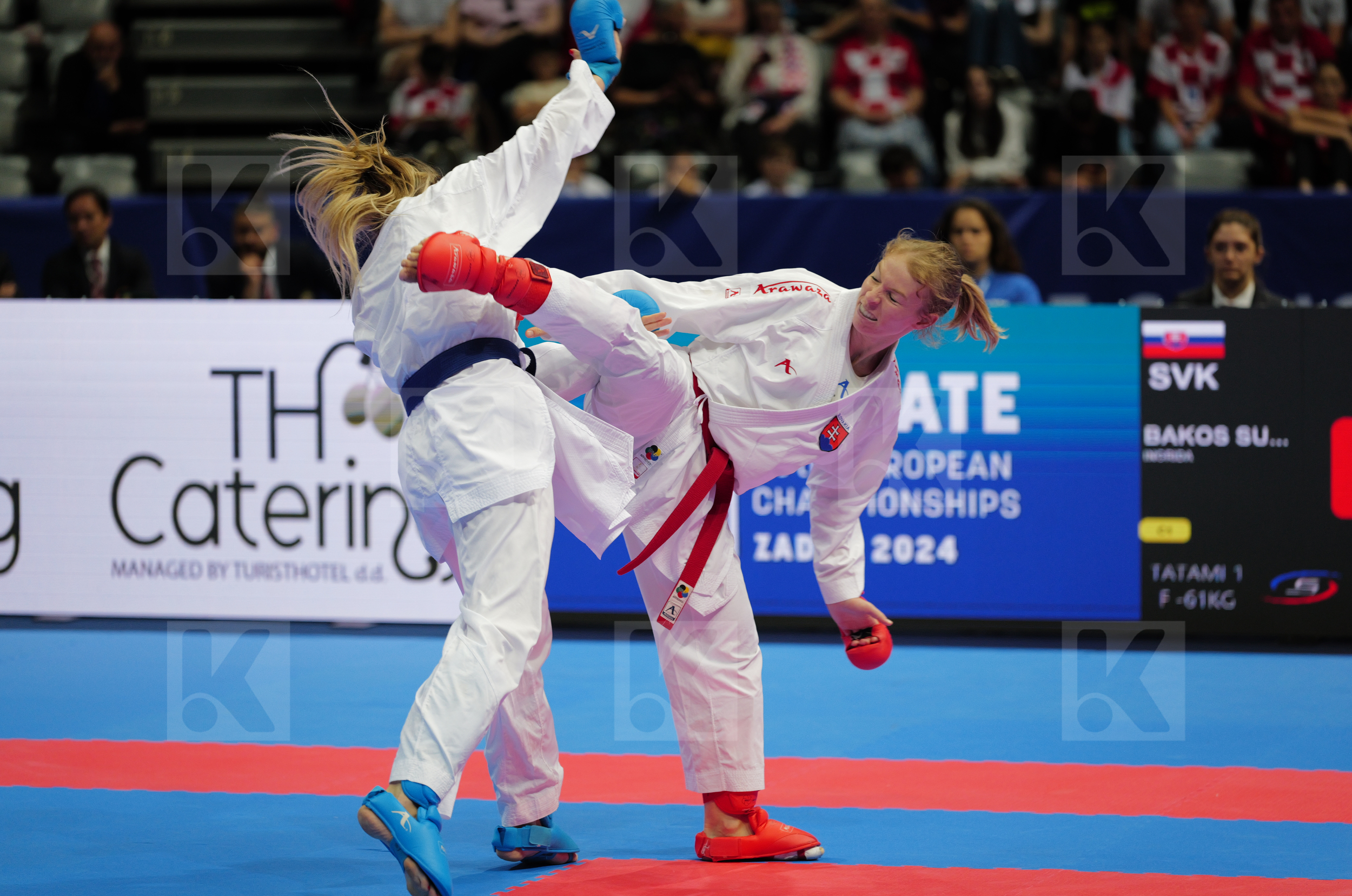 BAKOS SUCHANKOVA INGRIDA (SLOVAKIA) vs TOPALOVIC LEJLA (AUSTRIA) in Female Kumite -61 Kg - Final bout