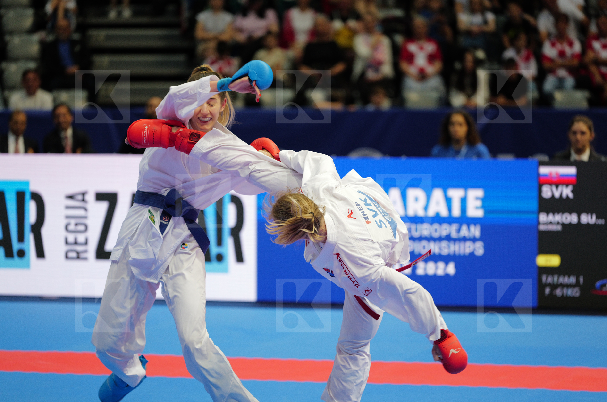 BAKOS SUCHANKOVA INGRIDA (SLOVAKIA) vs TOPALOVIC LEJLA (AUSTRIA) in Female Kumite -61 Kg - Final bout