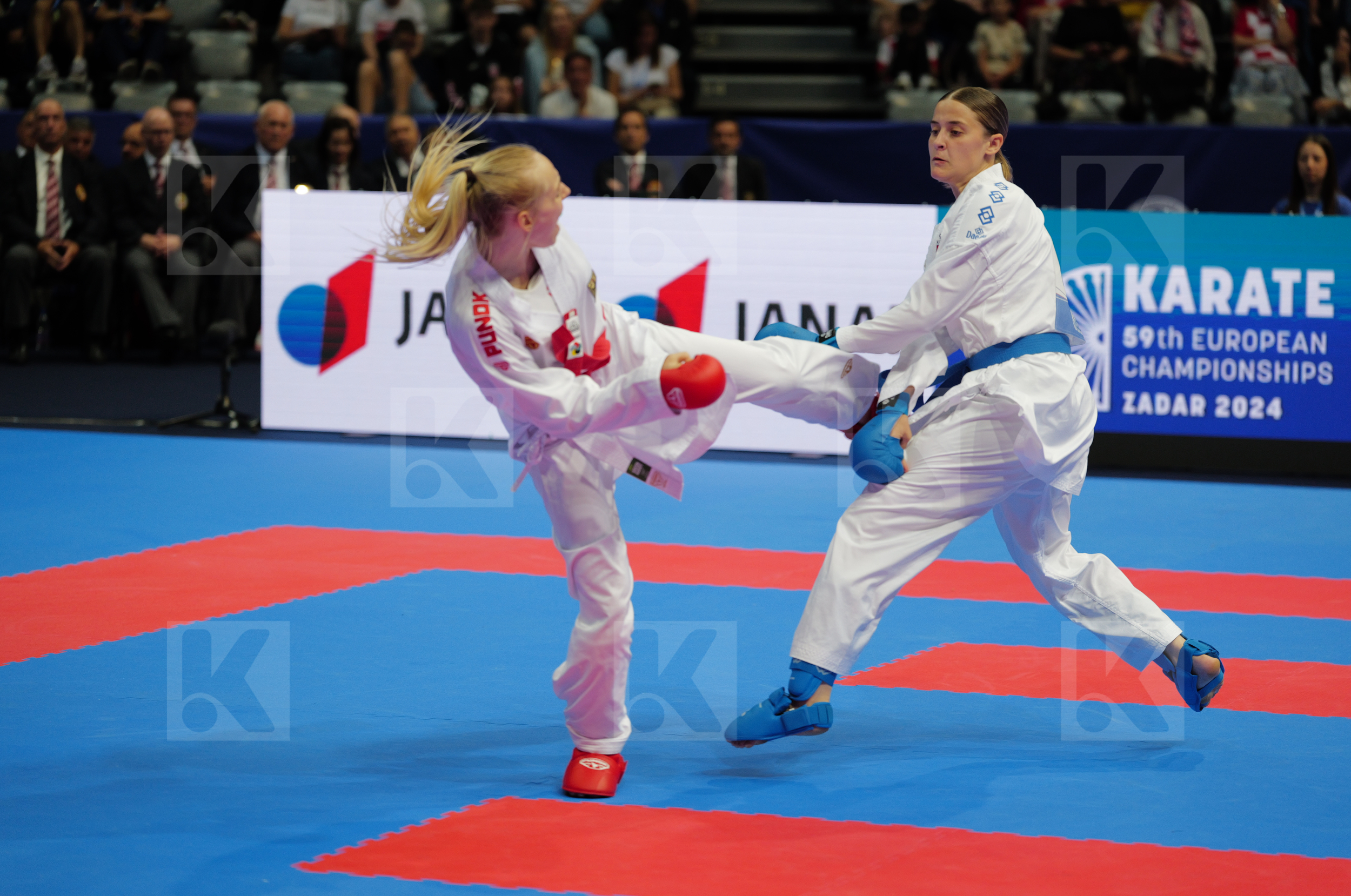 BITSCH MIA (GERMANY) vs PEREIRA VILLALOBOS SONIA (SPAIN) in Female Kumite -55 Kg - Final bout