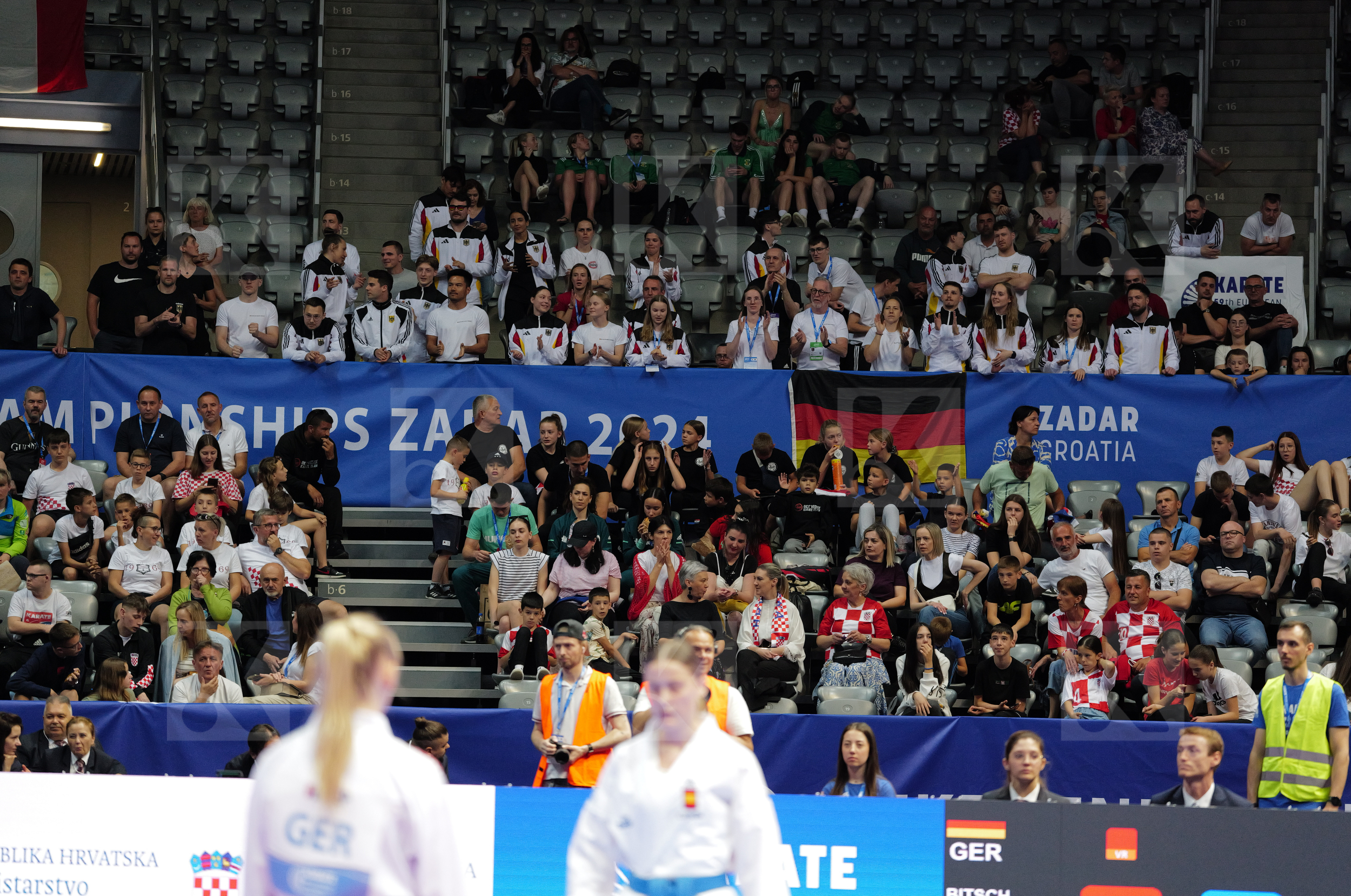 BITSCH MIA (GERMANY) vs PEREIRA VILLALOBOS SONIA (SPAIN) in Female Kumite -55 Kg - Final bout