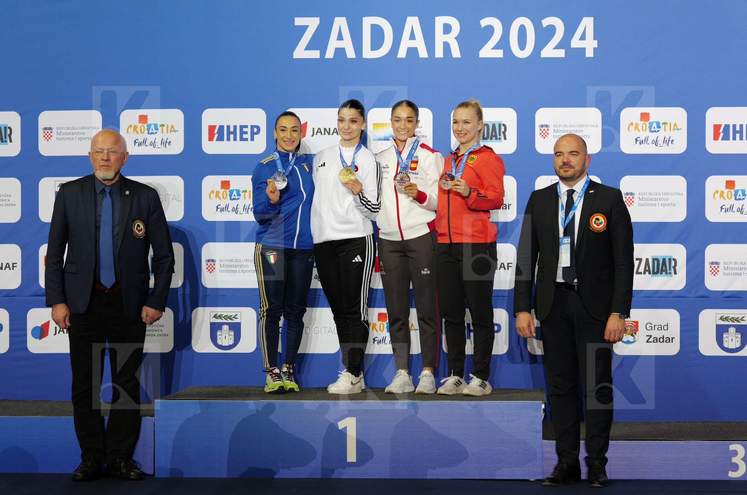 in Female Kata - Podium ceremony