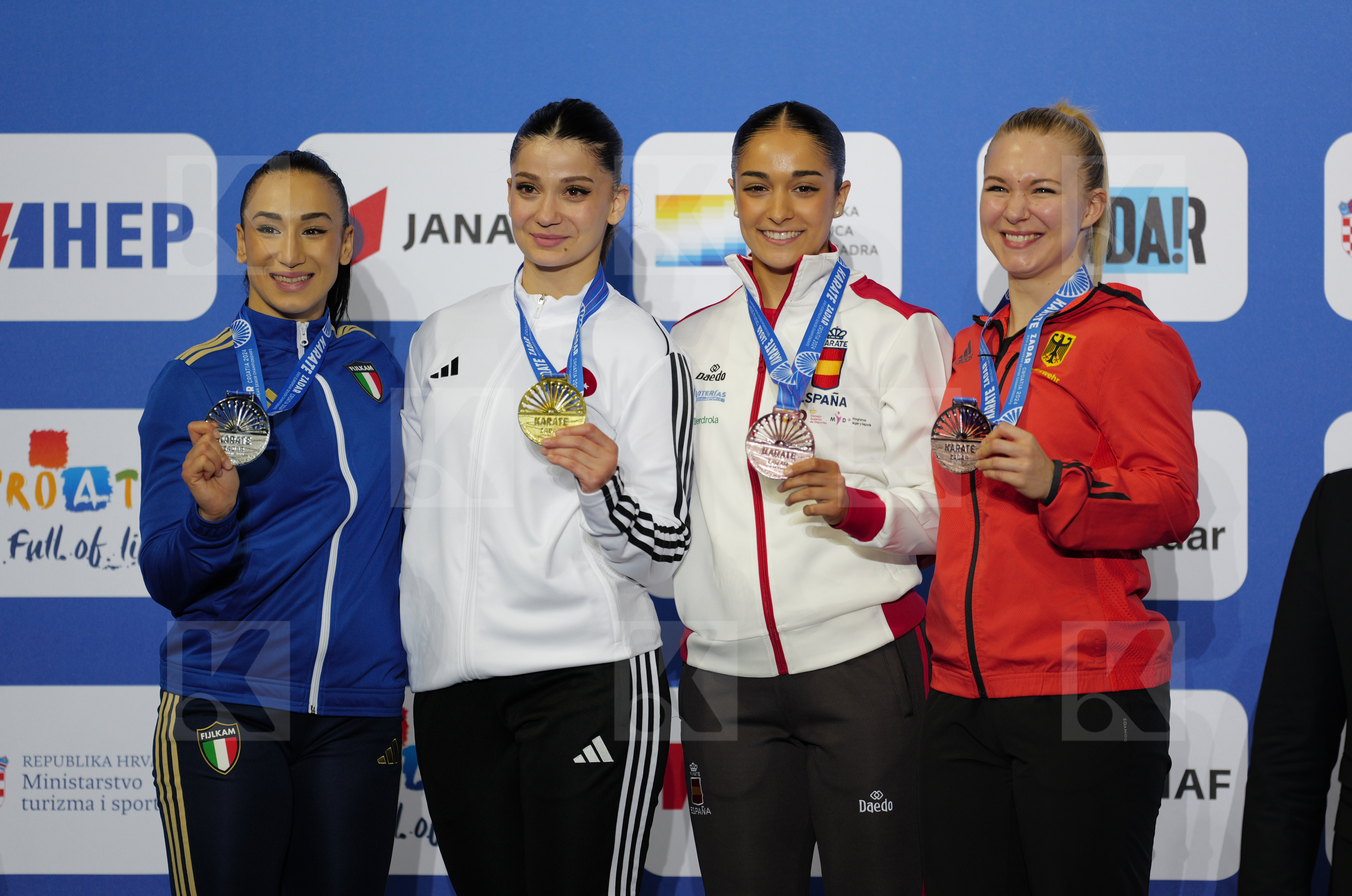 in Female Kata - Podium ceremony
