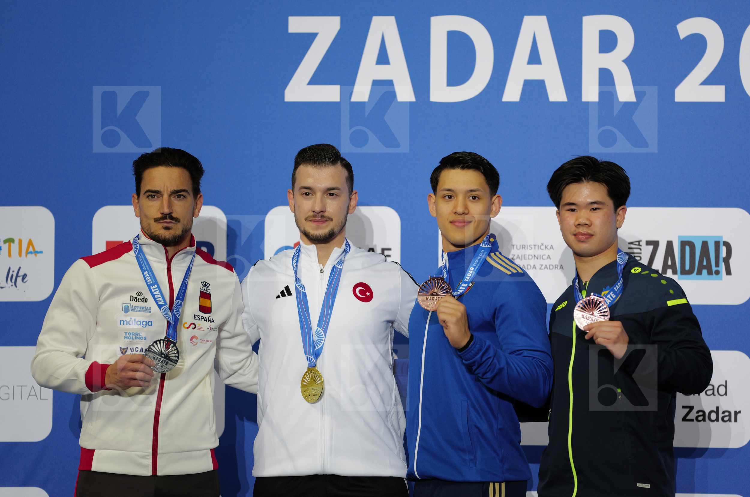 in Male Kata - Podium ceremony