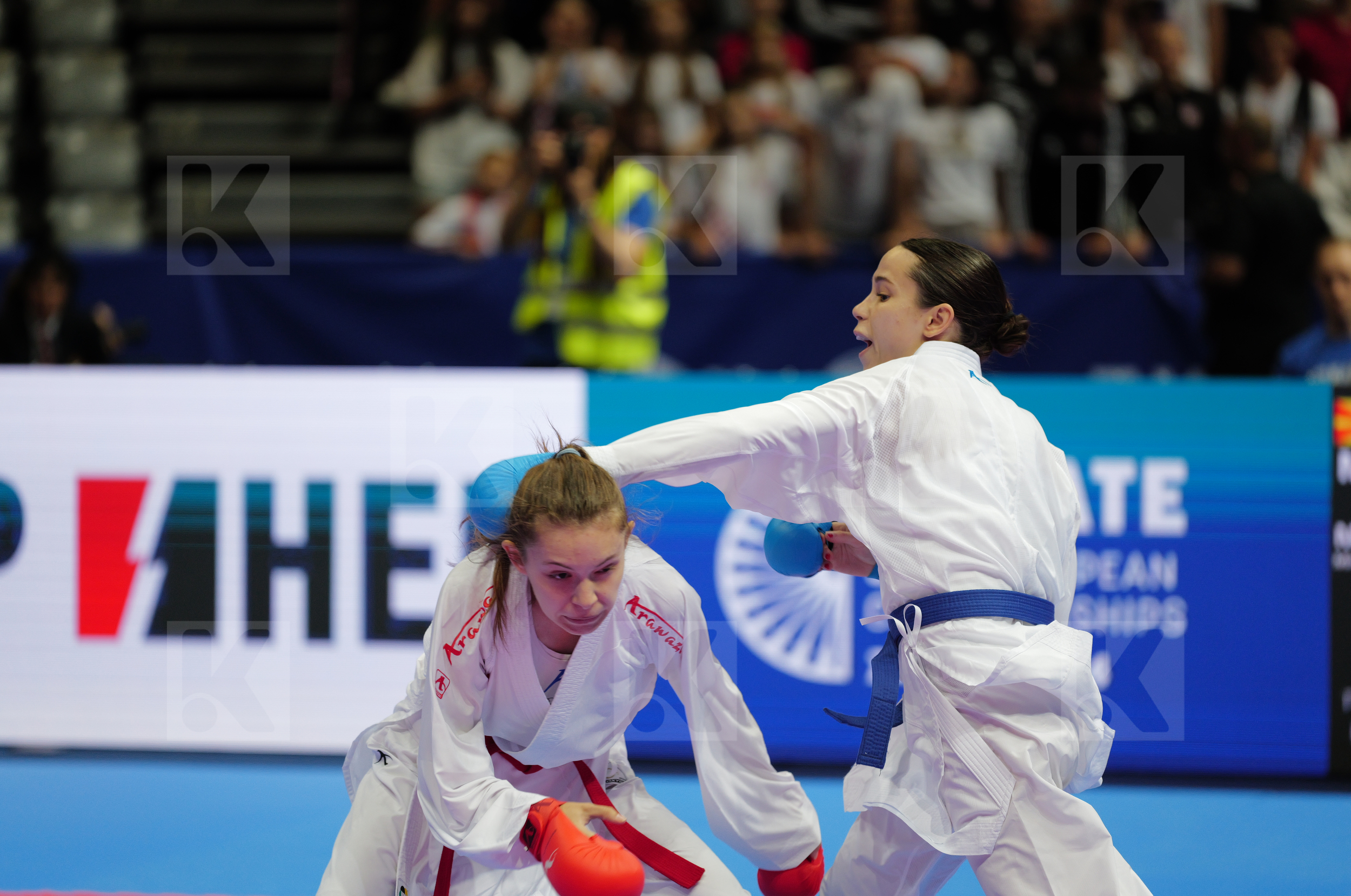 MISHOVSKA MIHAELA (NORTH MACEDONIA) vs SGARDELLI EMA (CROATIA) in Female Kumite -50 Kg - Final bout