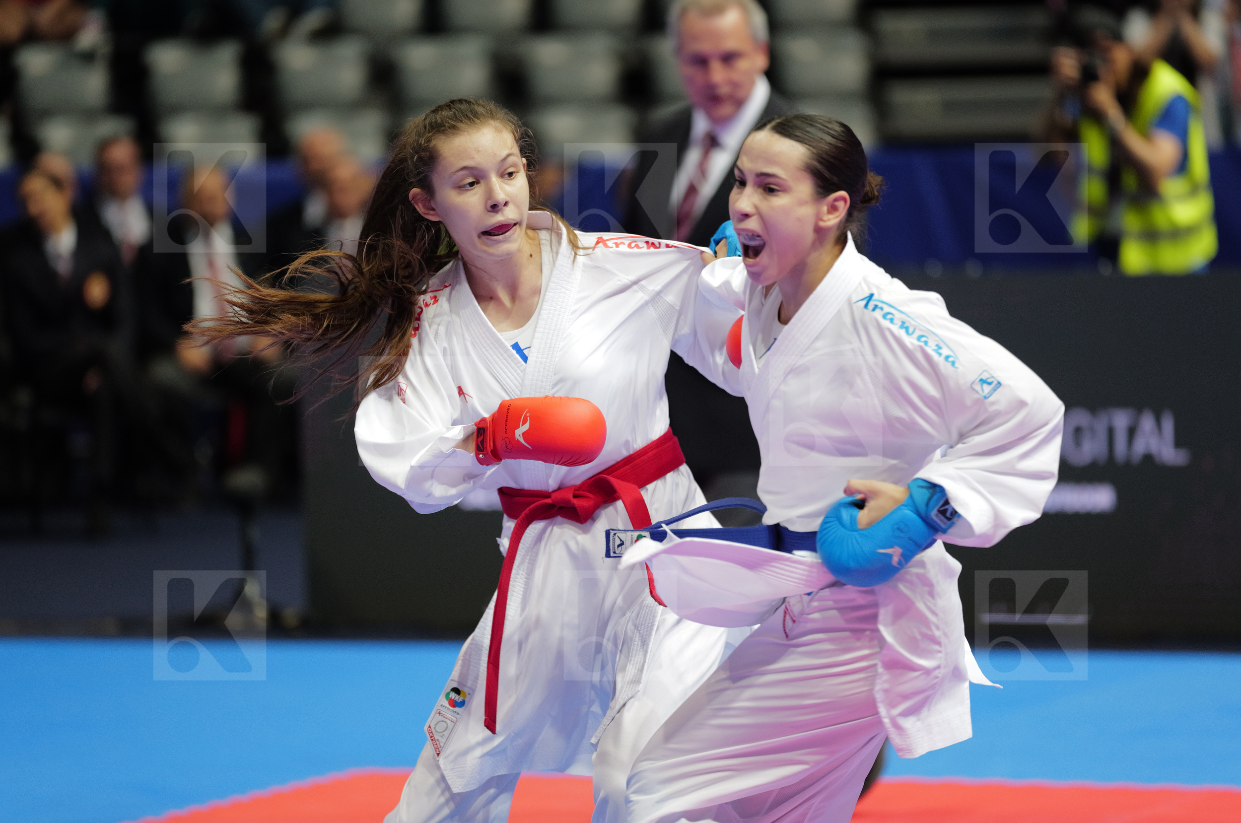 MISHOVSKA MIHAELA (NORTH MACEDONIA) vs SGARDELLI EMA (CROATIA) in Female Kumite -50 Kg - Final bout