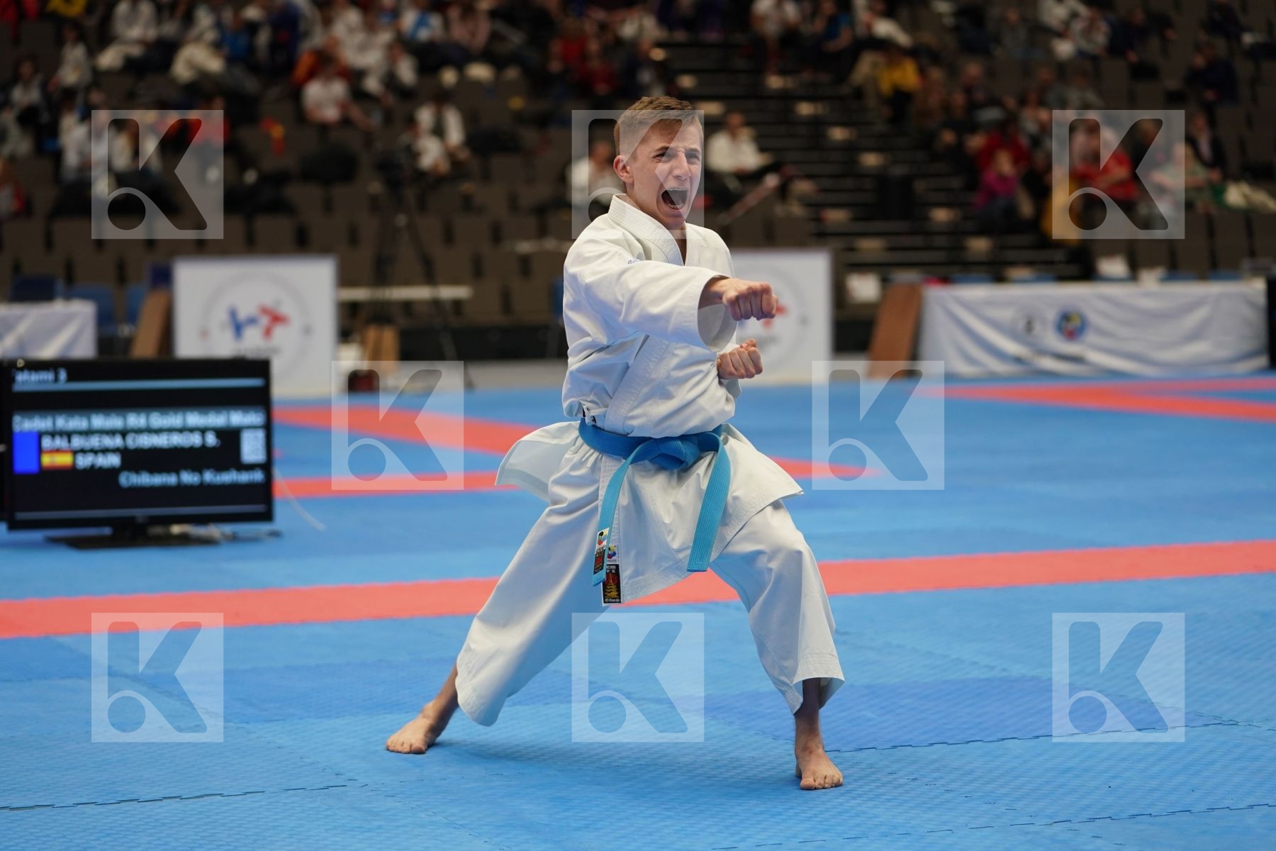 BALBUENA CISNEROS SALVADOR (SPAIN) in Cadet Kata Male - Final bout