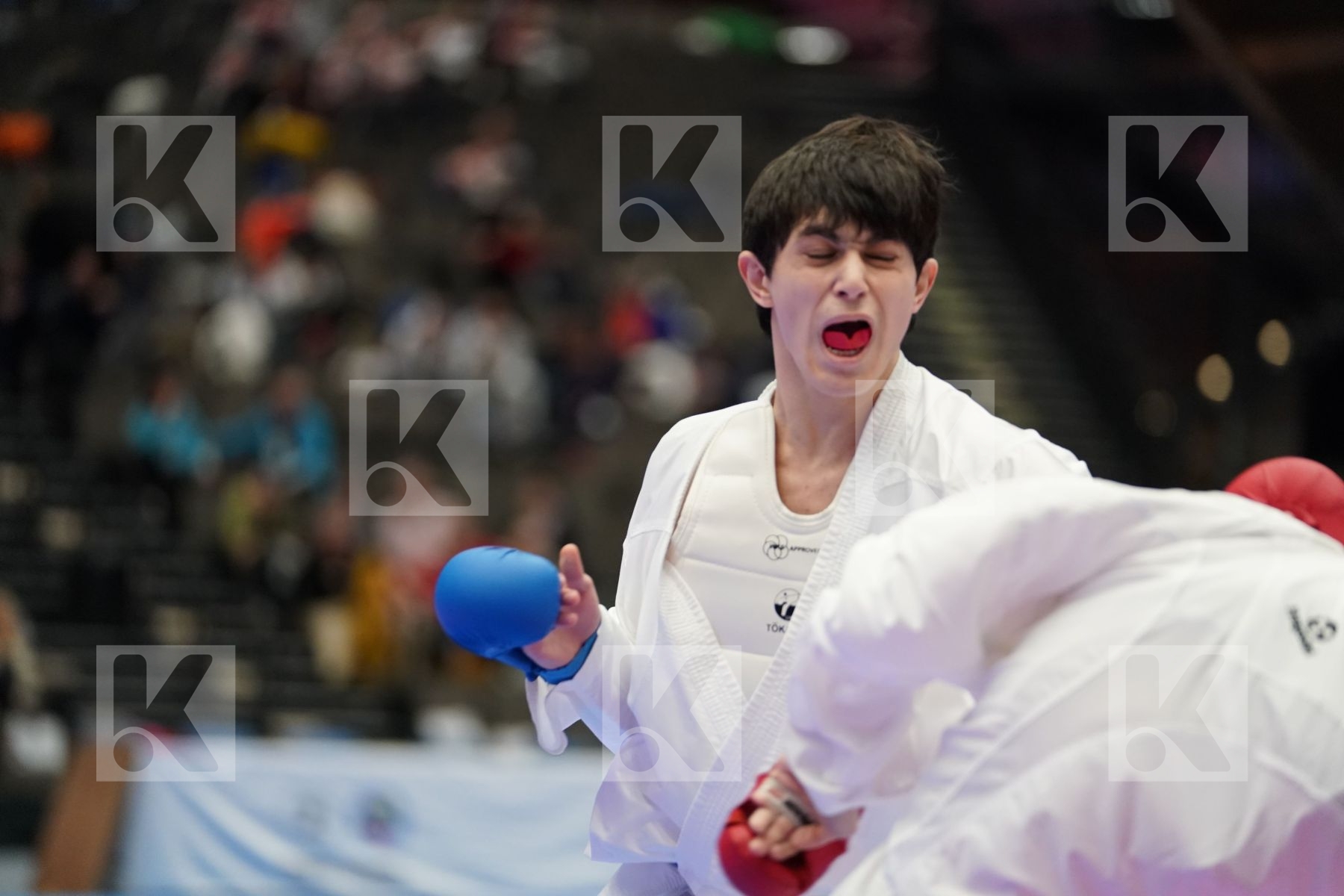 GAIDUK LEON (LATVIA) vs YAGUBOV TALE (AZERBAIJAN) in Cadet Kumite Male Ð 63 Kg - Final bout
