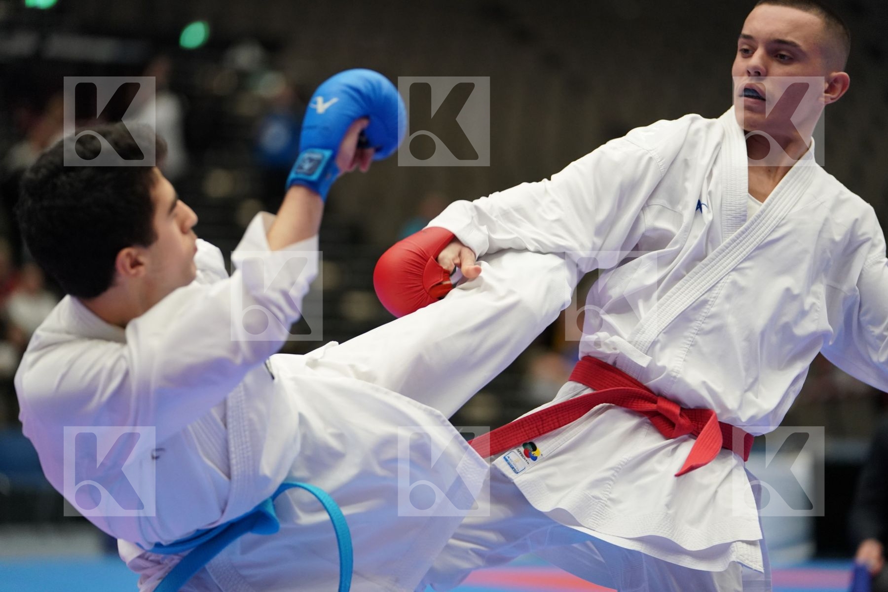 GASHI MELOS (KOSOVO) vs BULUT AHMET (TURKEY) in Cadet Kumite Male 70+ Kg - Final bout