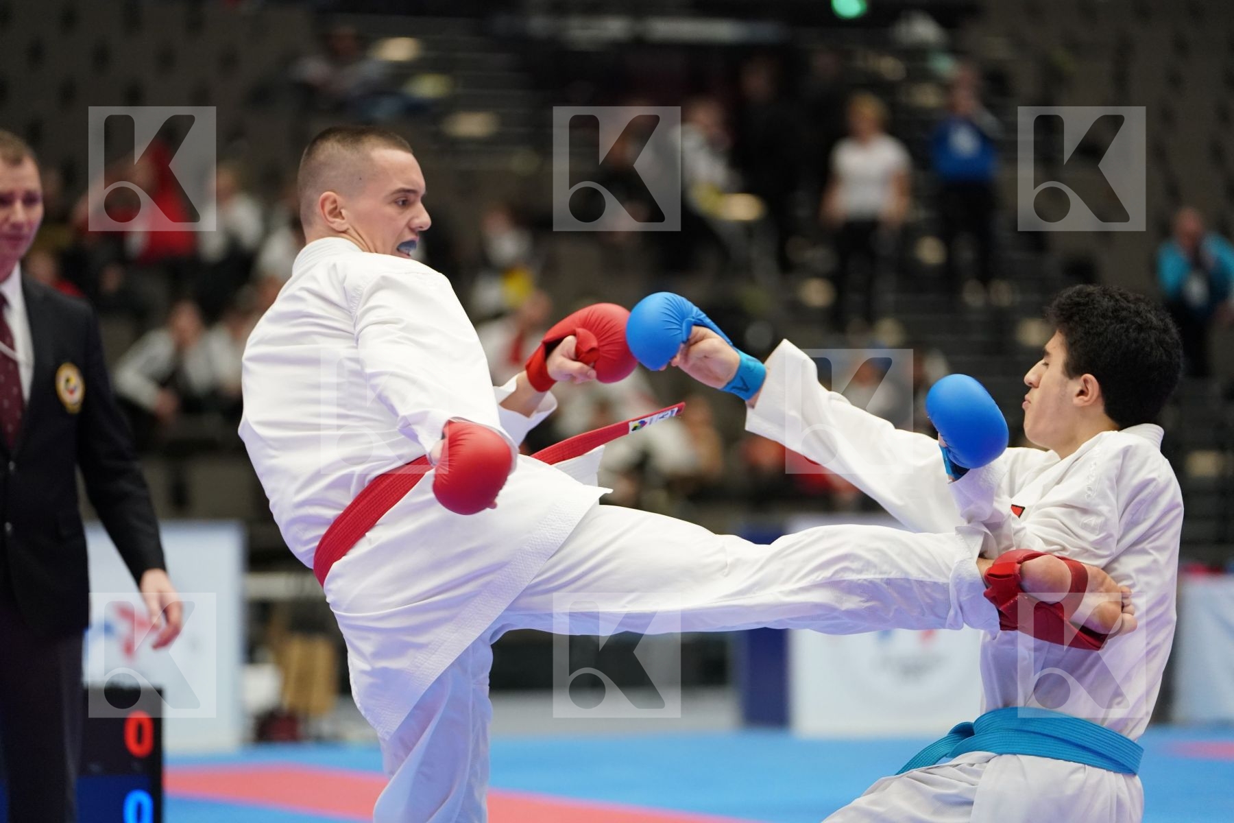 GASHI MELOS (KOSOVO) vs BULUT AHMET (TURKEY) in Cadet Kumite Male 70+ Kg - Final bout