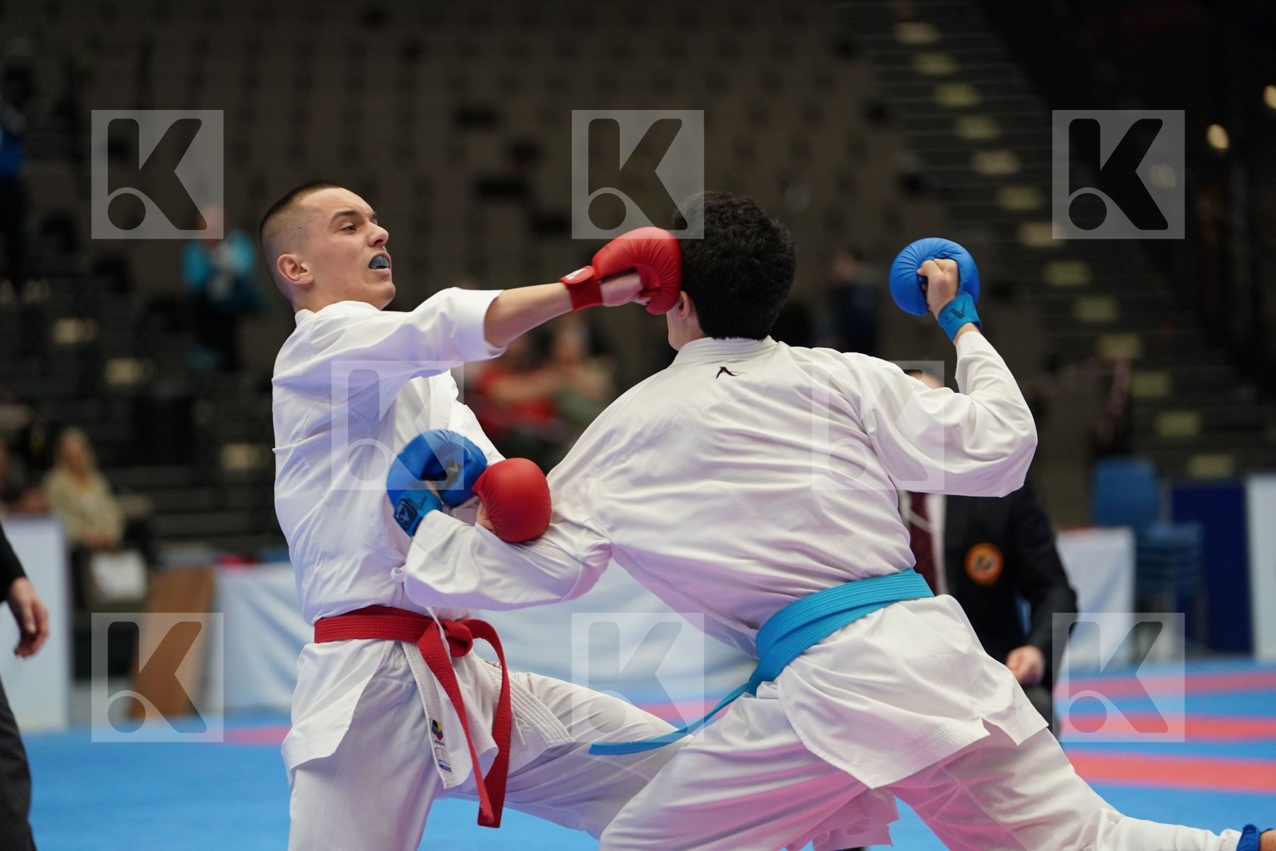 GASHI MELOS (KOSOVO) vs BULUT AHMET (TURKEY) in Cadet Kumite Male 70+ Kg - Final bout